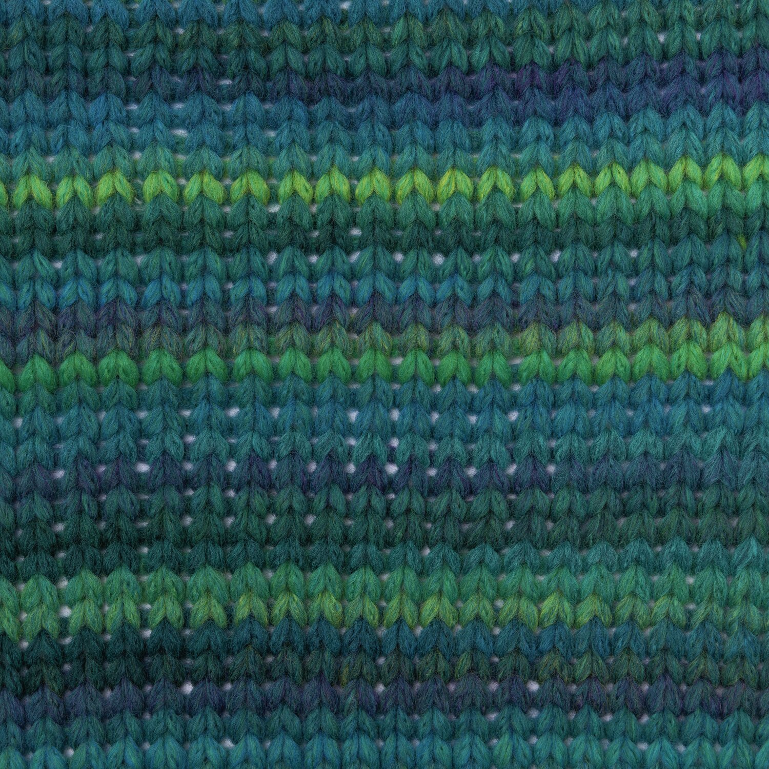 Creative Smile, Aqua: Gestricktes Muster in Blau- und Grüntönen, ideal für Strickprojekte.