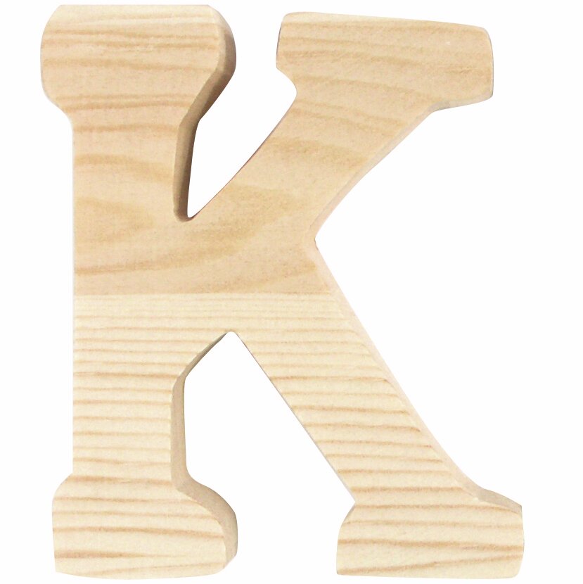 Rico Design Holz-Buchstaben 8cm K