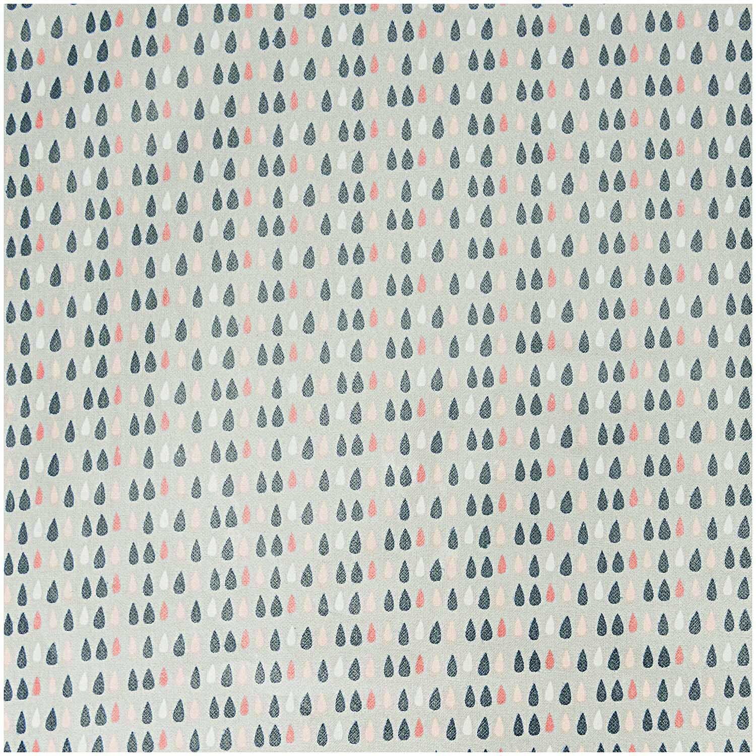 Druckstoff Tropfen grau 140cm beschichtet