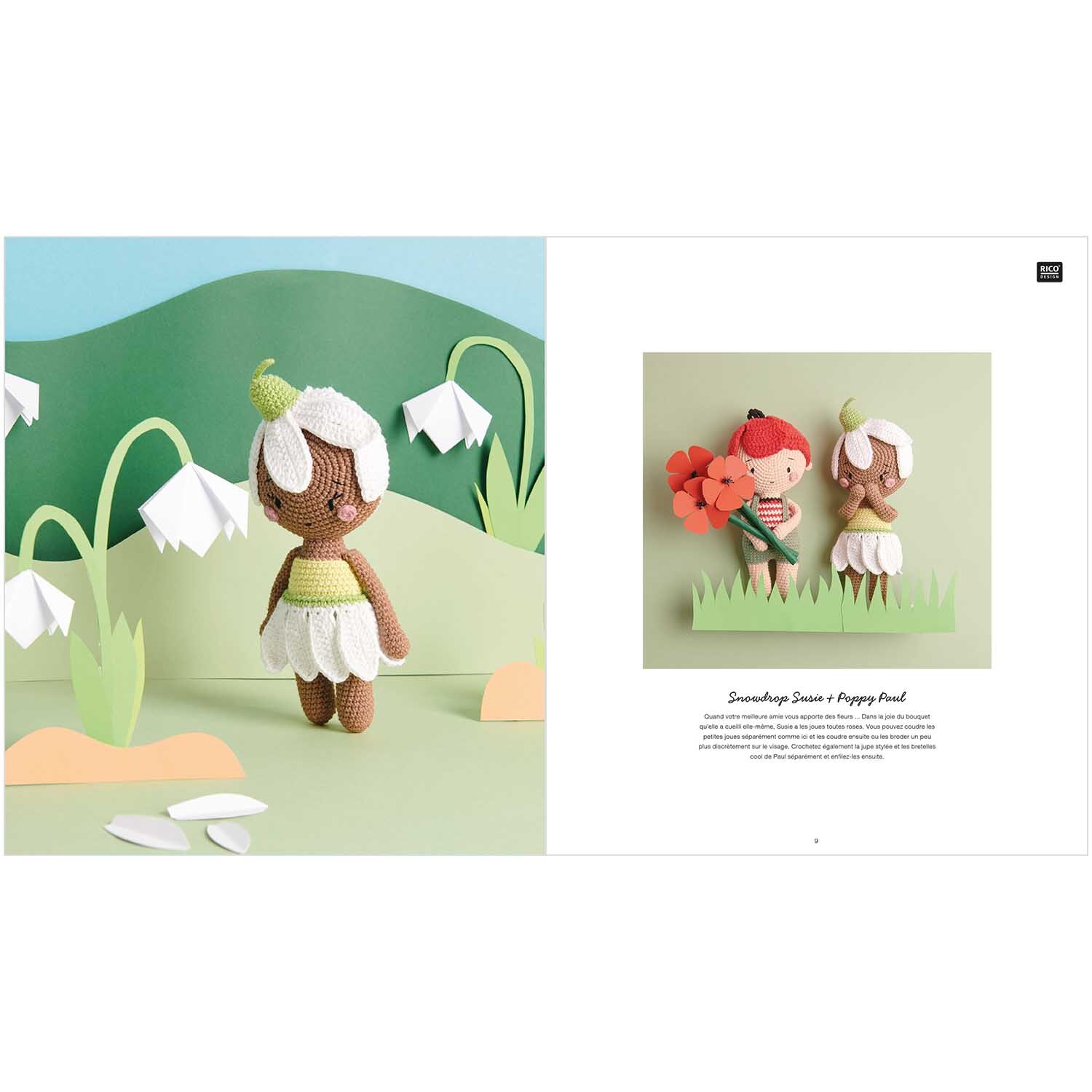 Ricorumi Blooming Beauties Sprachauswahl französisch von Rico Design