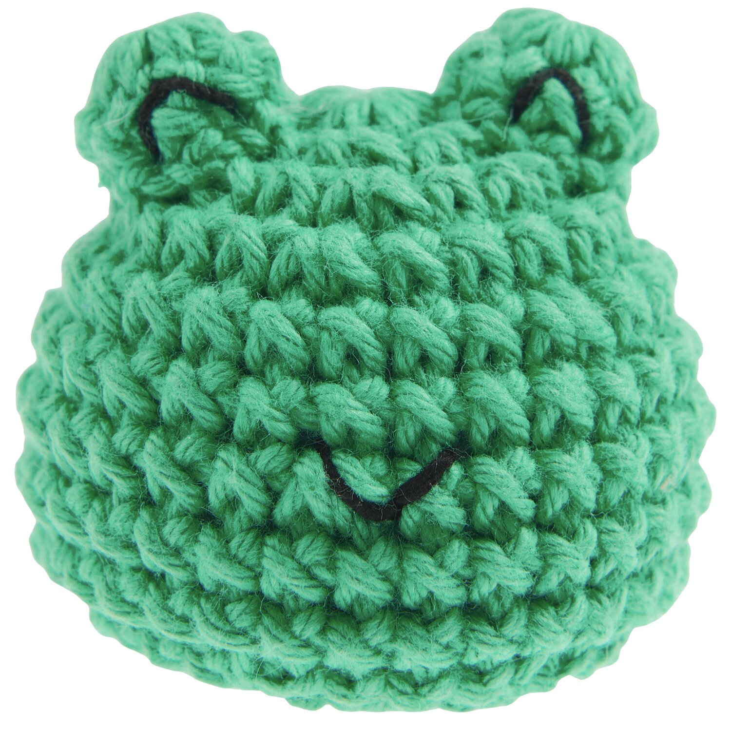 Ricorumi Häkelset Schlüsselanhänger - Chingu Animals: Grüner gehäkelter Frosch von Rico Design, ideal als niedlicher Begleiter für Taschen.