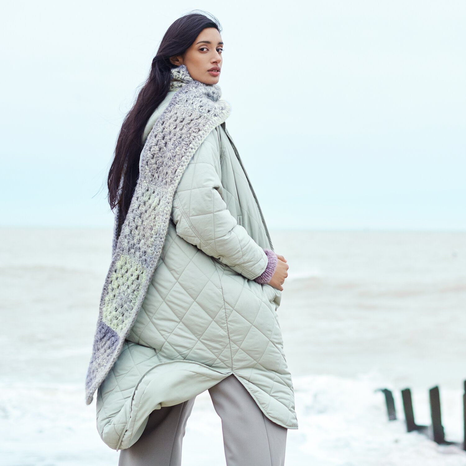Häkelset Schal Modell 17 aus Lovewool No. 21 von Rico Design
