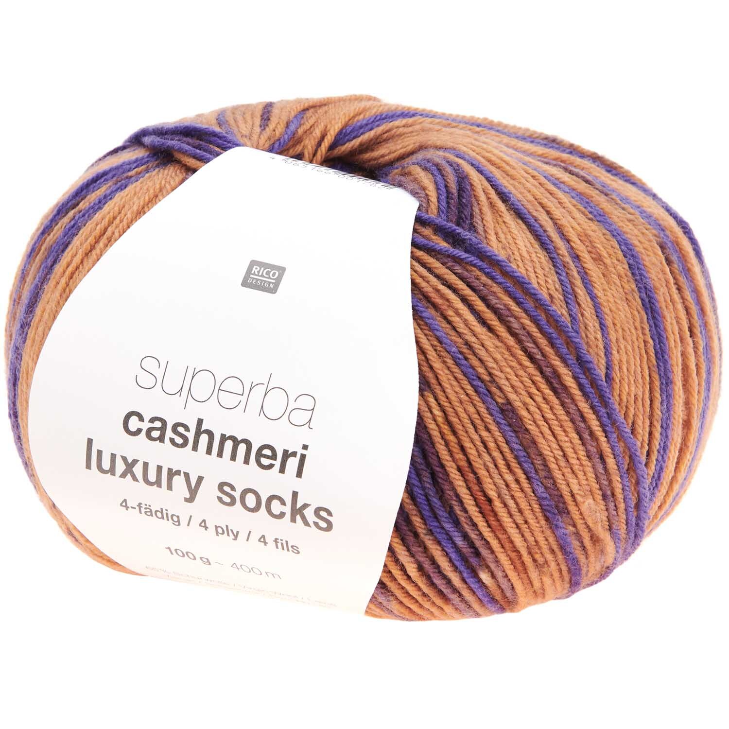 Rico Design Superba Cashmeri Luxury Socks 4fädig Beige