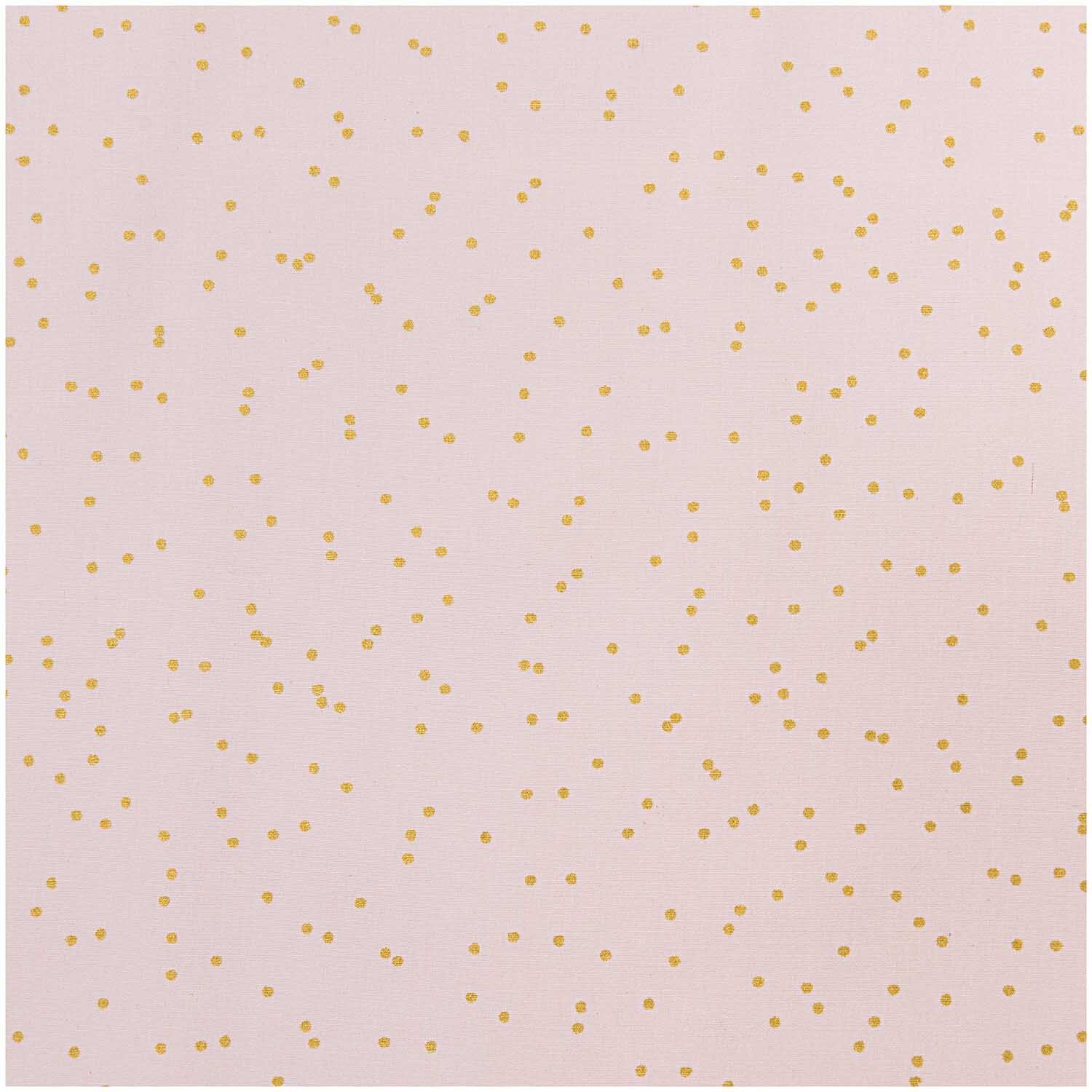 Stoff Punkte rosa-gold 50x140cm