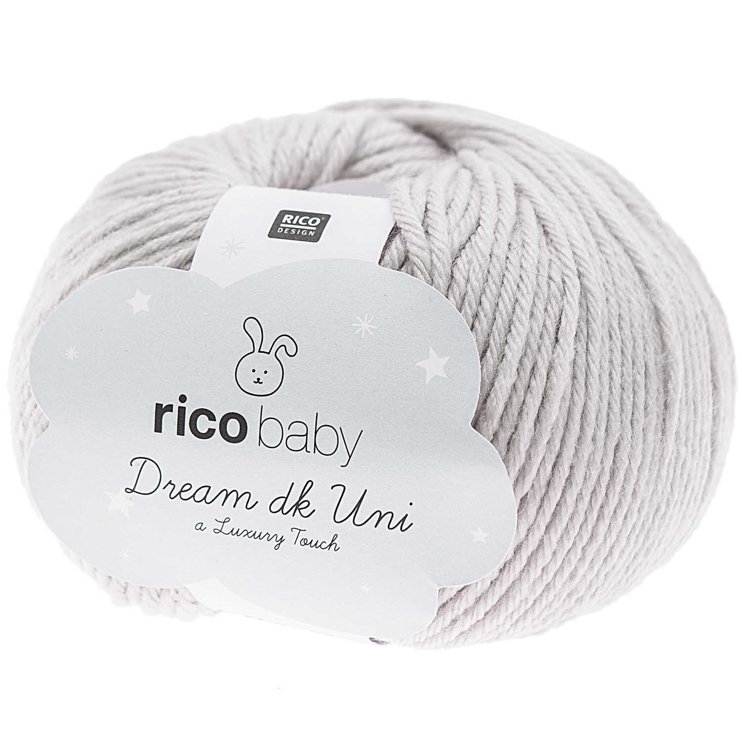 Rico Design Rico Baby Dream dk uni - A Luxury Touch Grau