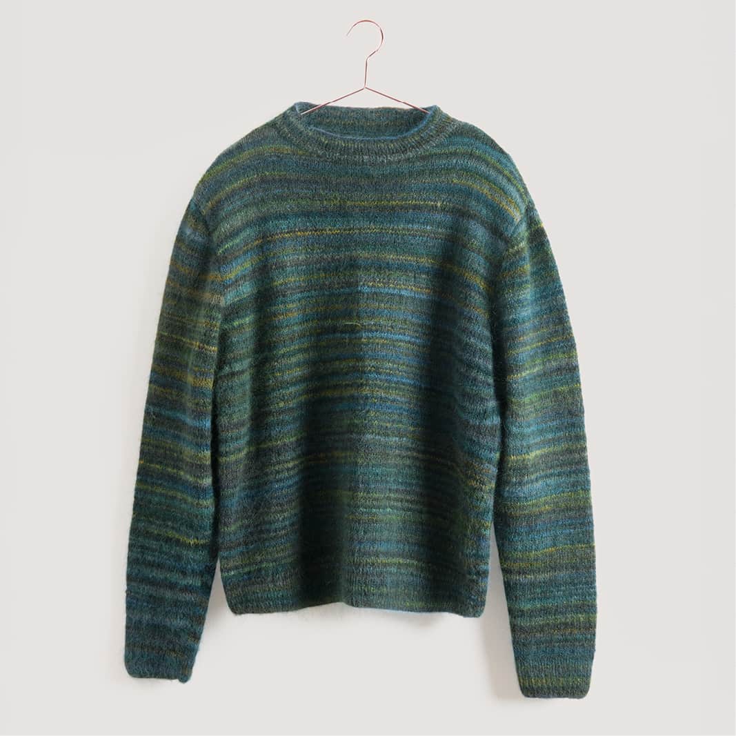 Gestrickter Pullover Herren: Modell 09 aus dem Heft Lovewool No. 21