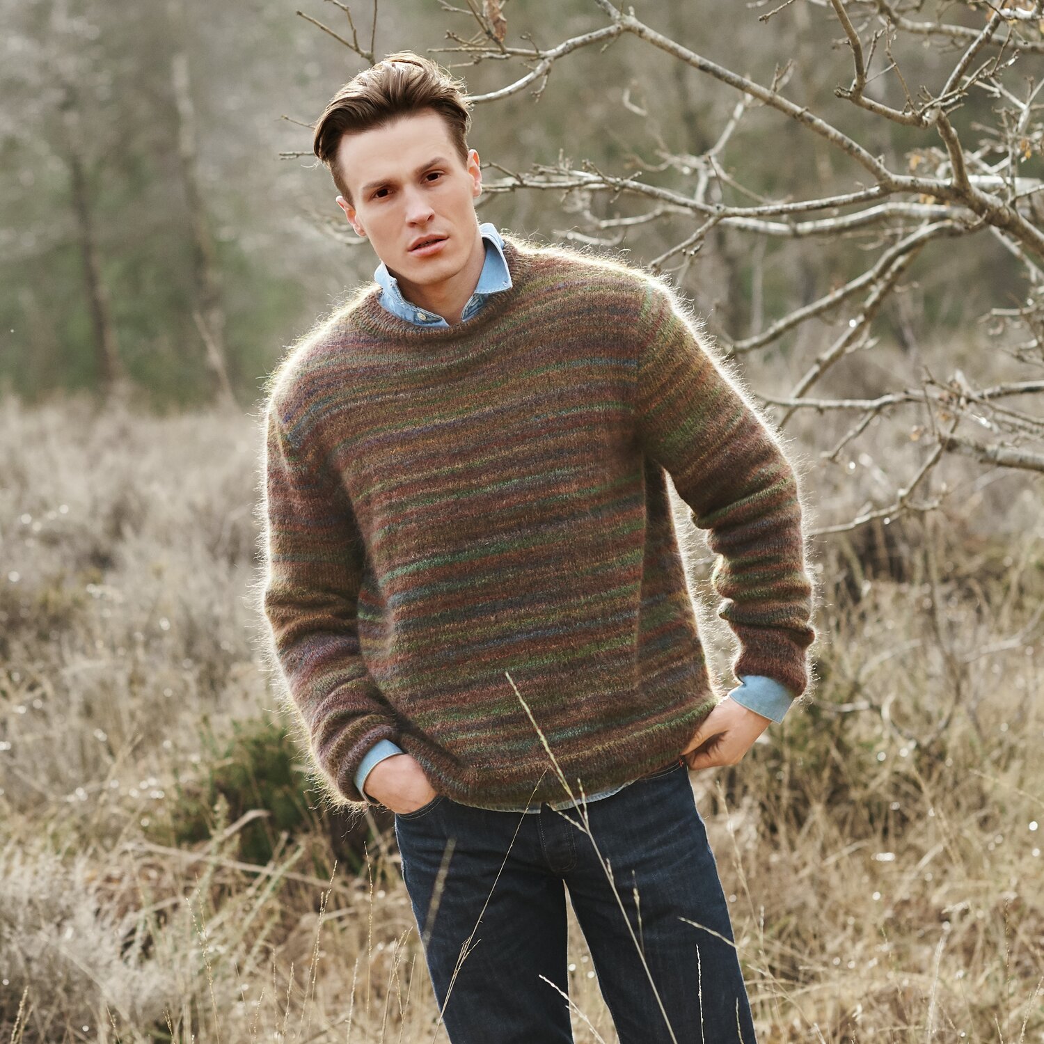 Strickset Pullover Herren Modell 09 aus Lovewool No. 21 von Rico Design