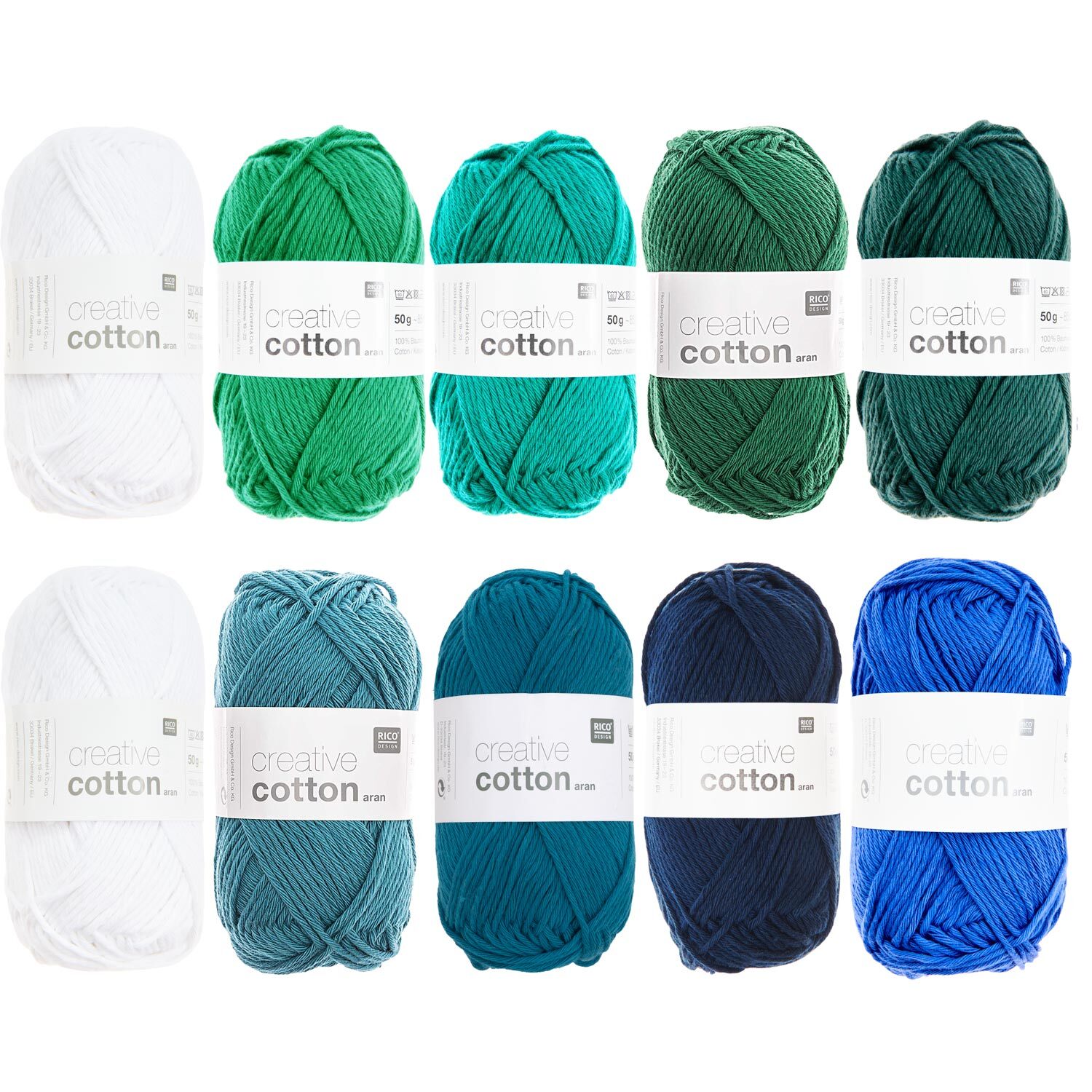 Wollpaket Creative Cotton aran Aqua Colours