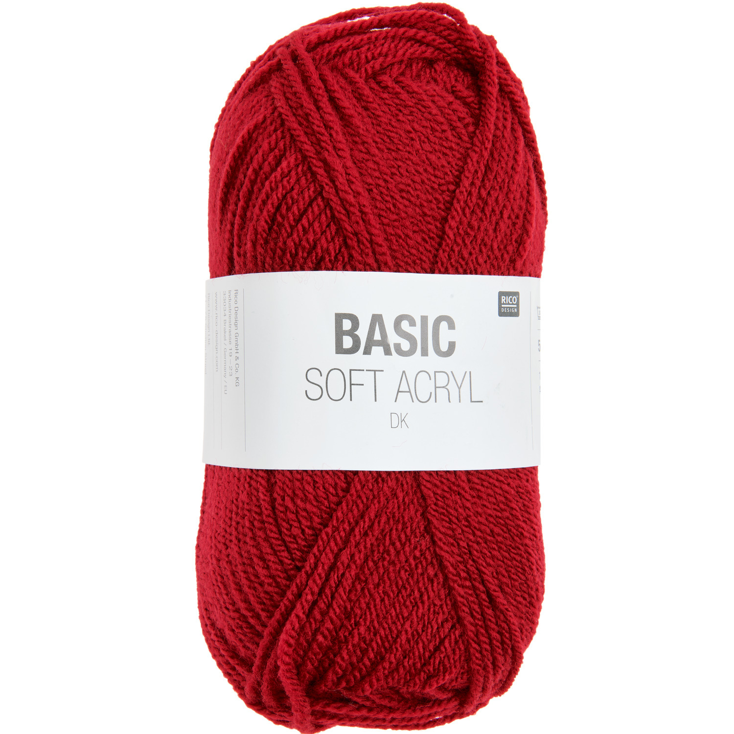 Rico Design Basic Soft Acryl dk Dunkelrot