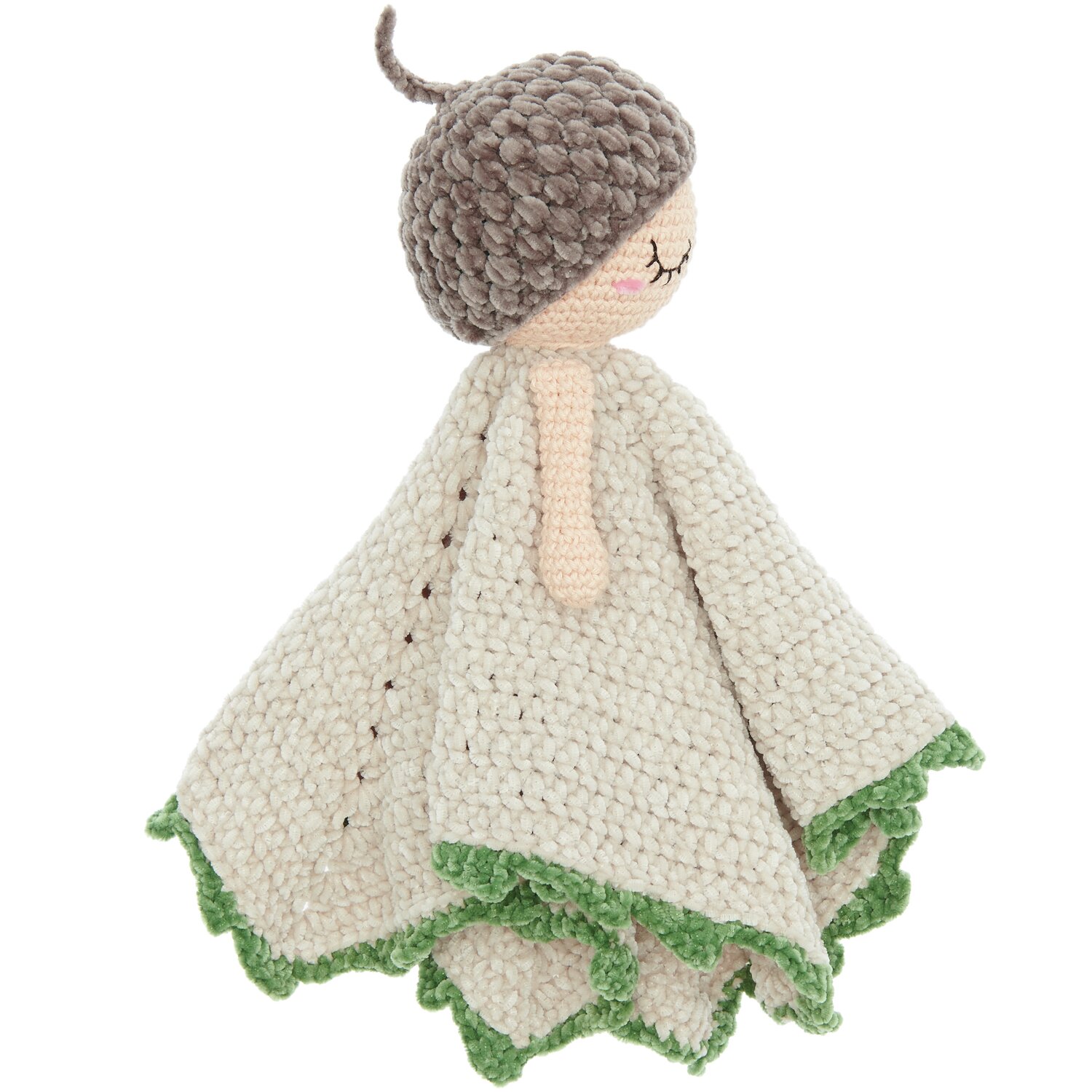 Häkelset Ricorumi Baby Blankies Eichel von Rico Design Häkelset Ricorumi Baby Blankies Eichel von Rico Design: Niedliches gehäkeltes Kuscheltuch in Form einer Eichel mit grünen Details.