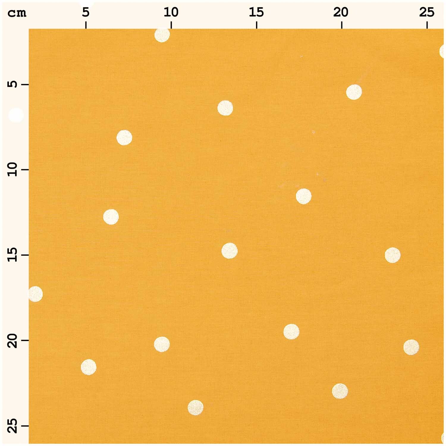 Druckstoff Nature Matters Punkte senf-gold 50x140cm Druckstoff Nature Matters Punkte senf-gold 50x140cm