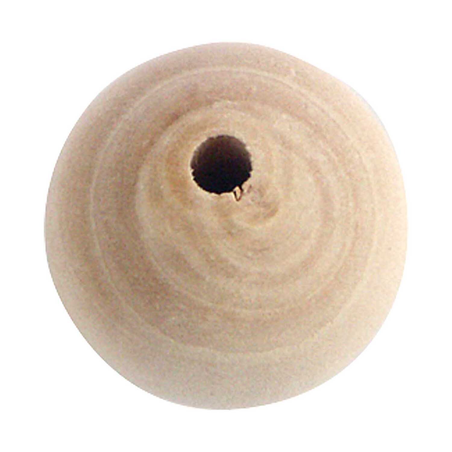Rico Design Holzkugel gebohrt 60mm, 2 Stück