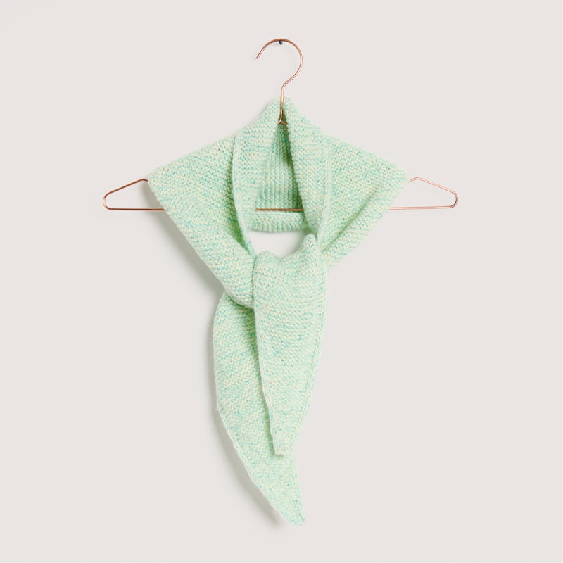 Gestricktes Dreieckstuch in Grün: Modell 16 aus dem Heft Made by Me No. 22