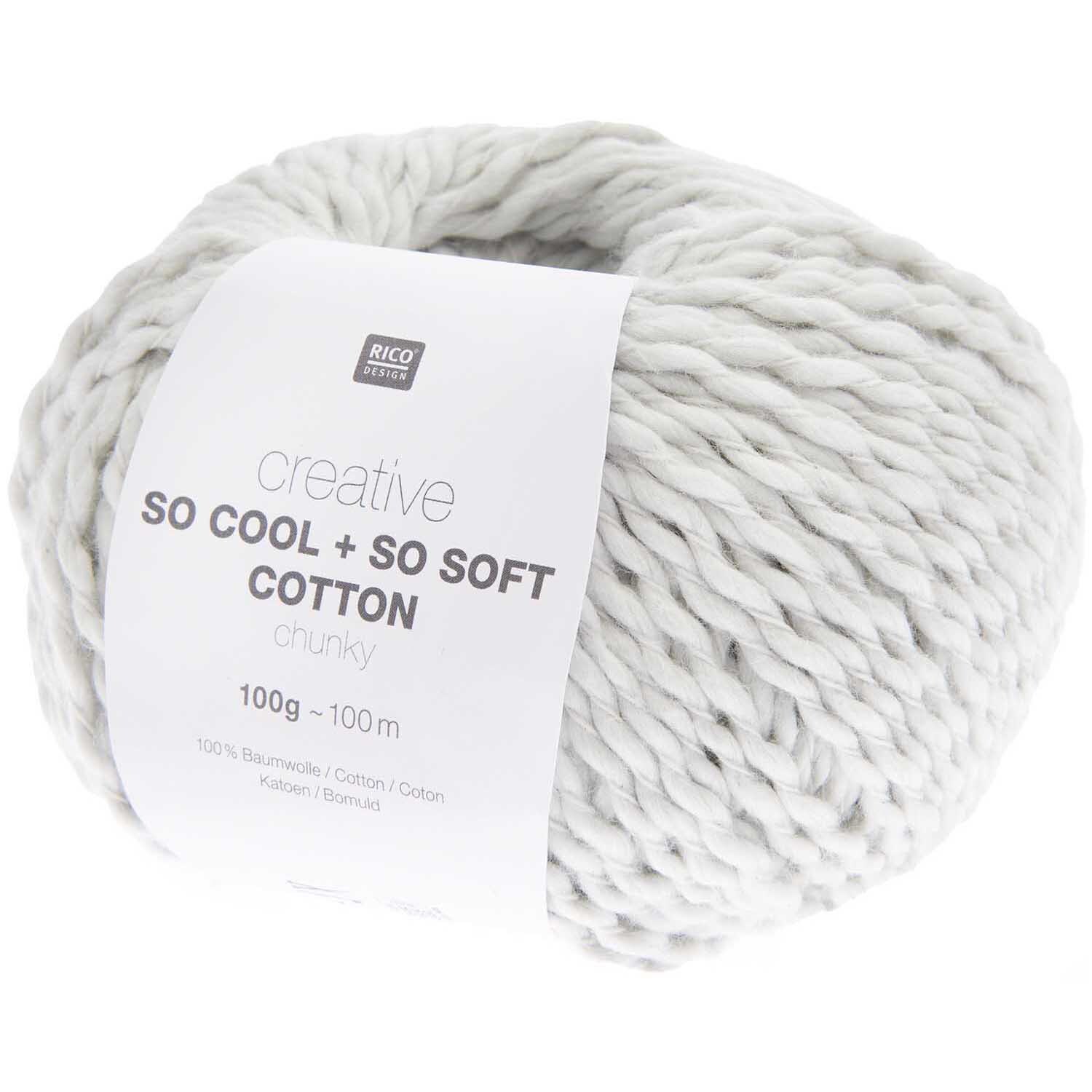 Rico Design Creative So Cool + So Soft Cotton chunky Silbergrau