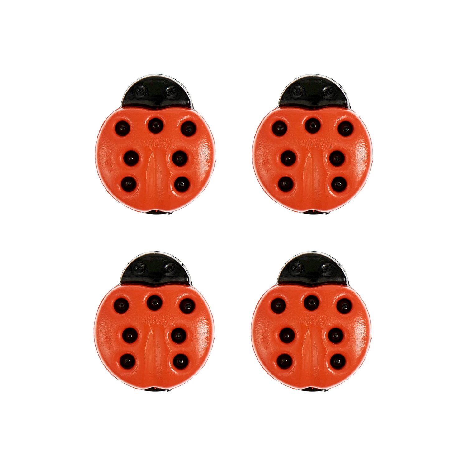 Knopf Marienkäfer Rot 1,3x1,5cm 4 Stück von Rico Design