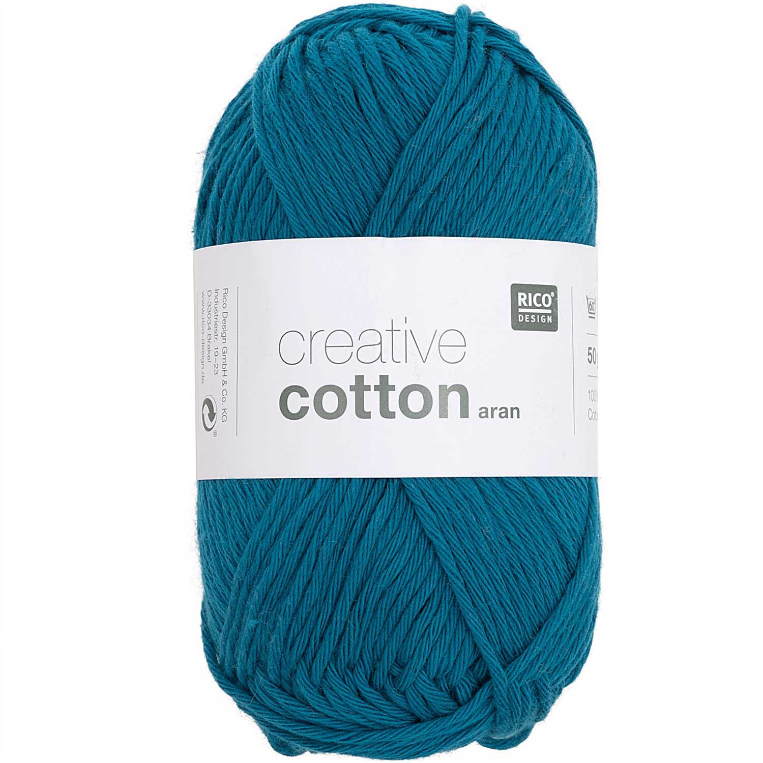 Rico Design Creative Cotton aran Ozeanblau