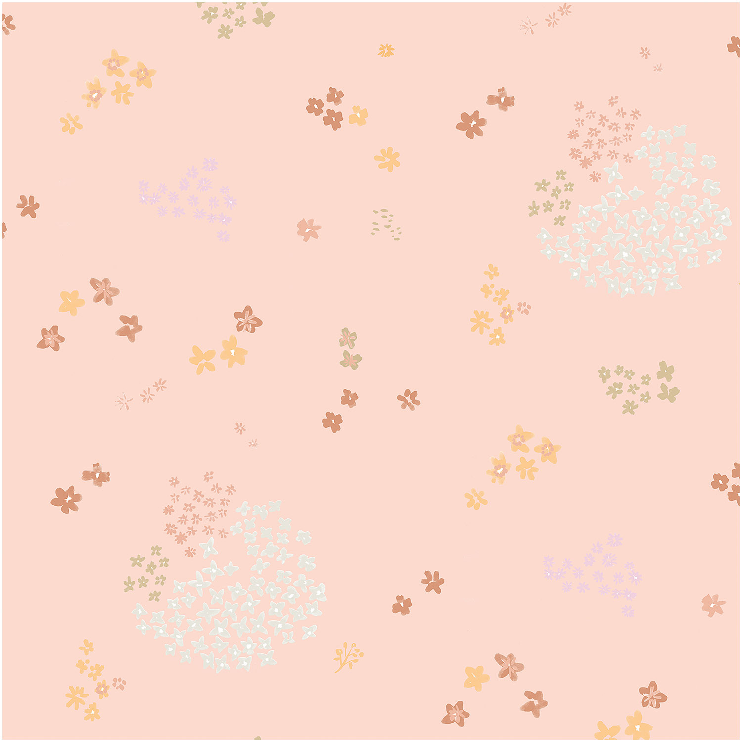 Druckstoff Crafted Nature Blumen rosa-metallic 140cm beschichtet Druckstoff Crafted Nature Blumen rosa-metallic 140cm beschichtet