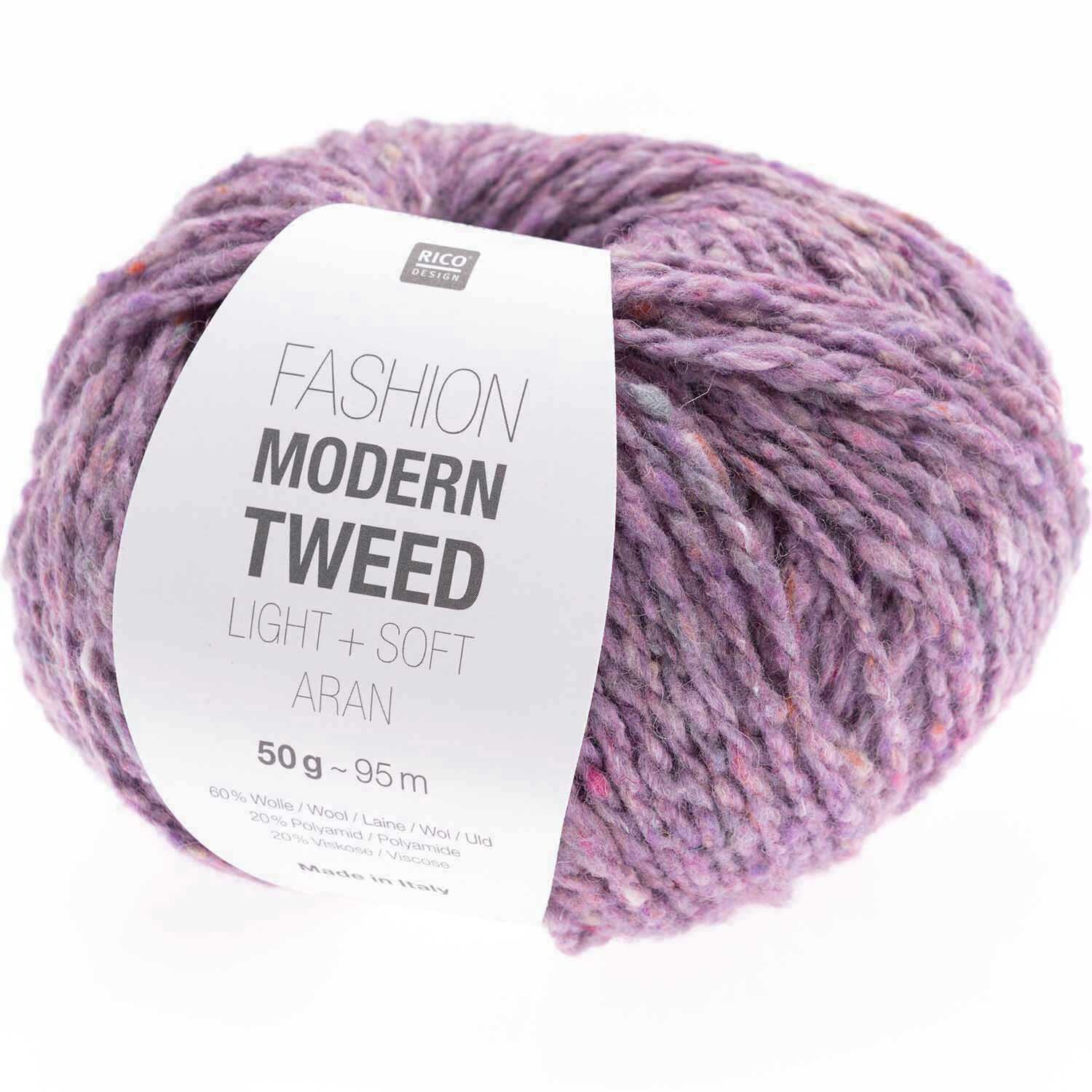 Rico Design Fashion Modern Tweed aran Flieder