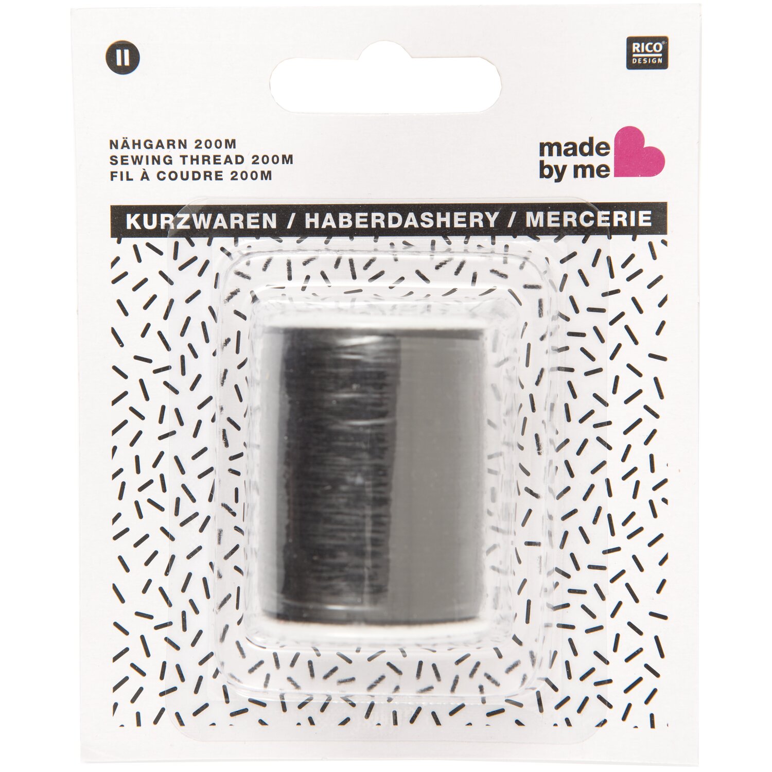 Nähgarn schwarz 200m von Rico Design