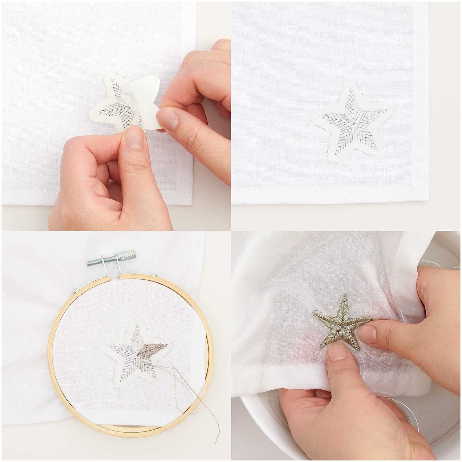 Stick and Stitch Stickpackung Merry Christmas vorgezeichnet Stick and Stitch Stickpackung Merry Christmas vorgezeichnet
