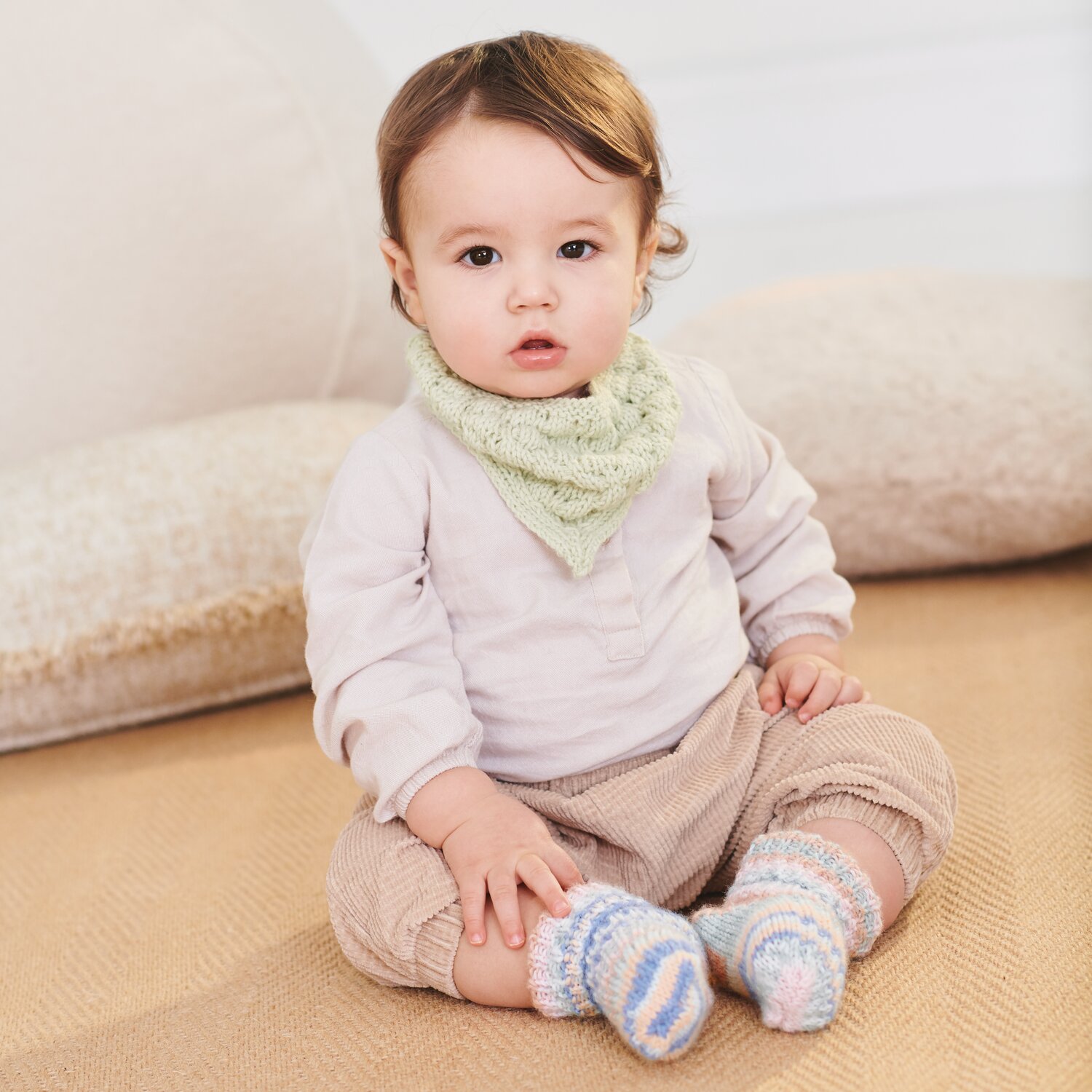 Strickset Tuch Modell 21 aus Baby 042 von Rico Design Strickset Tuch Modell 21 aus Baby 042 von Rico Design