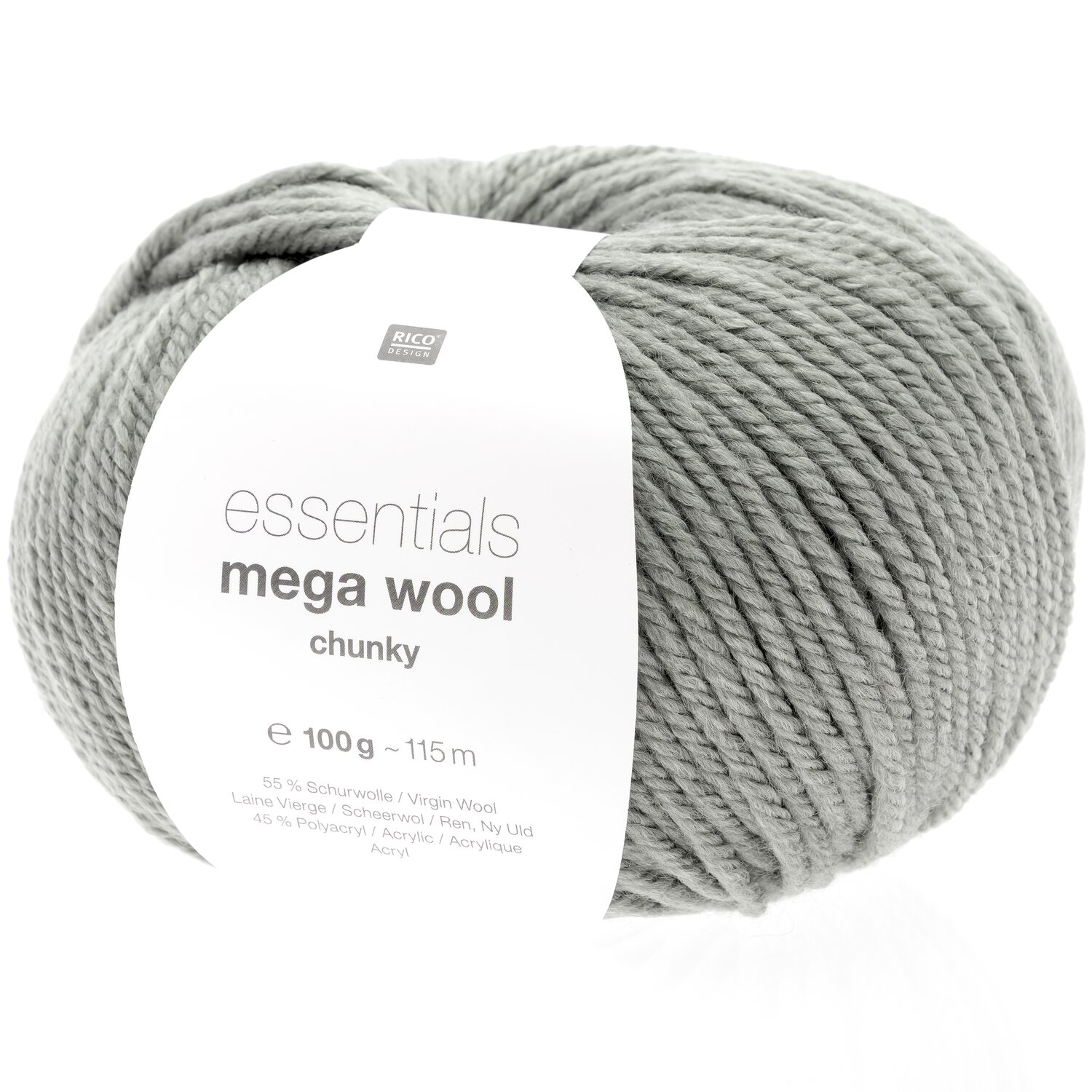 Rico Design Essentials Mega Wool chunky Steingrau