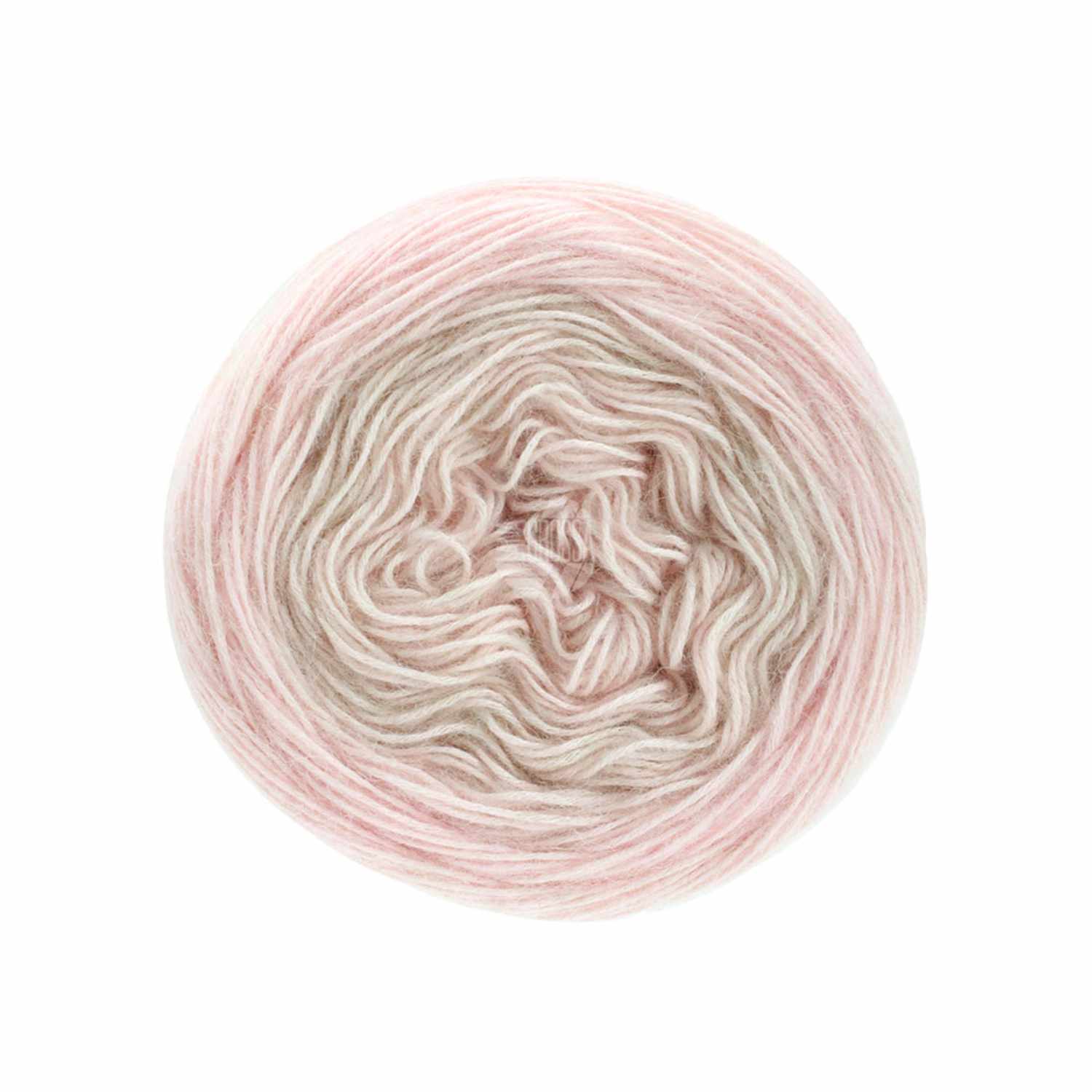 Ecopuno Dégradé 100g 430m Farbe Rosa-Beige von LANA GROSSA Mode mit Wolle Handels- und Vertriebs  Ecopuno Dégradé: Weiches Garn in Rosa-Beige von Lana Grossa, ideal für Strickprojekte.