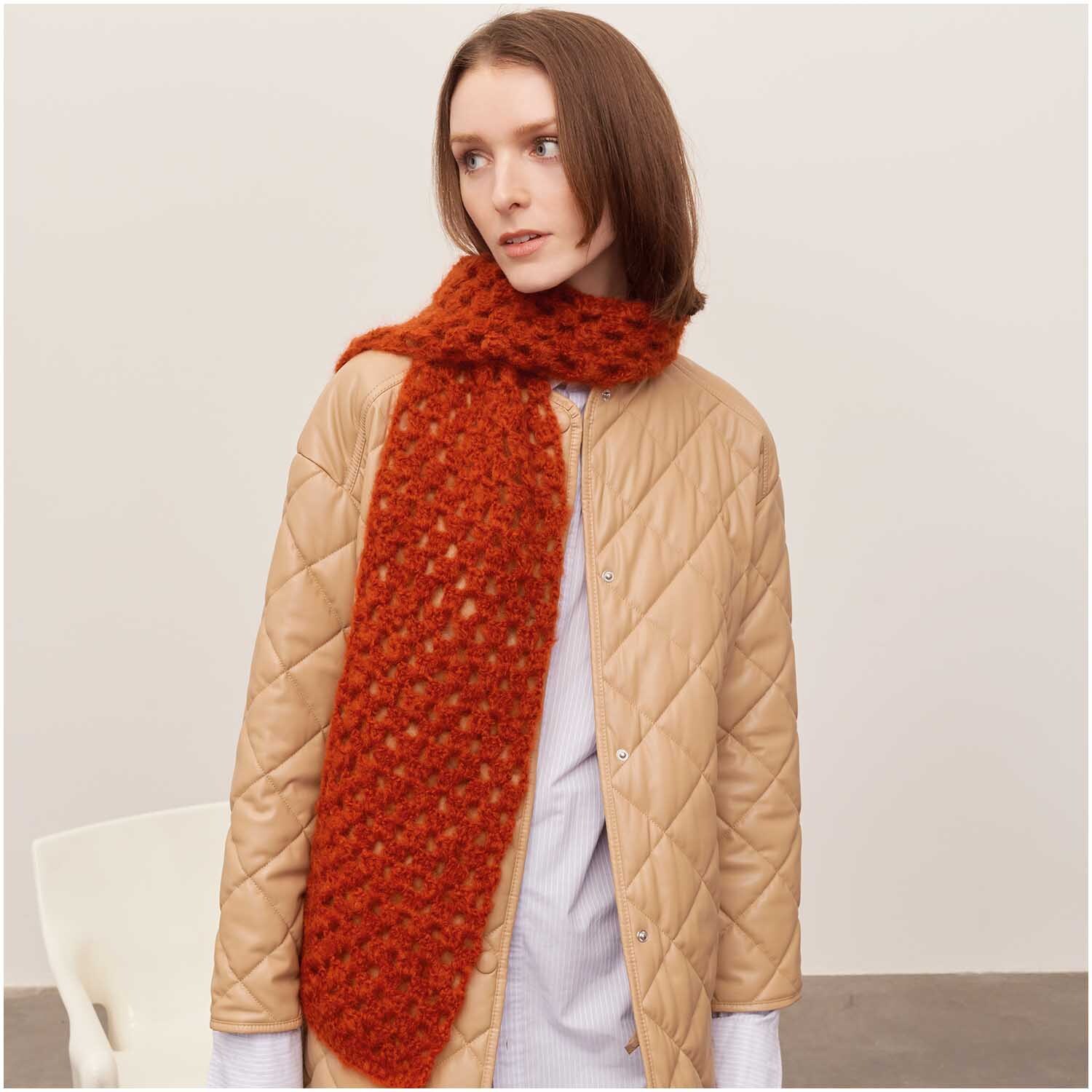 Häkelset Schal Modell 06 aus Winter Crochet Collection Mohair