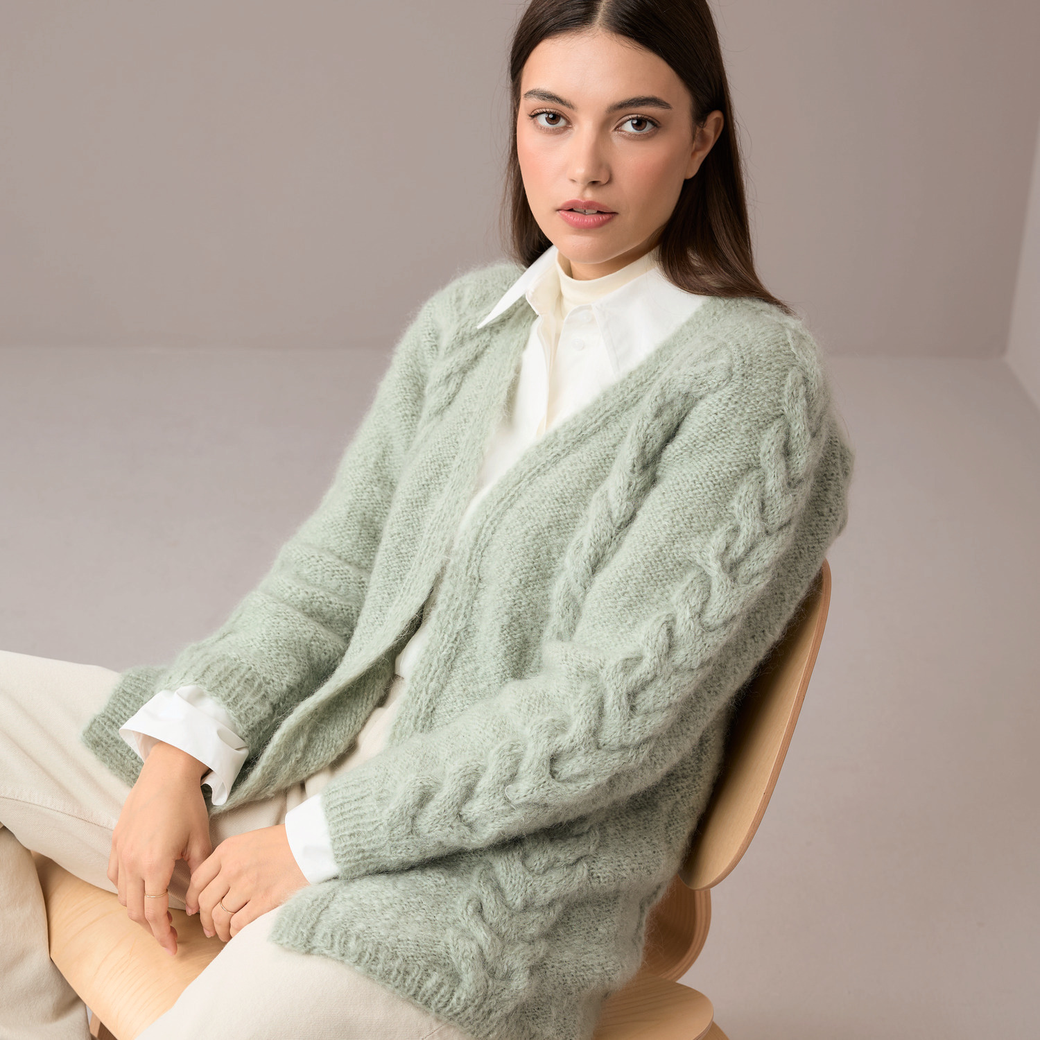 Jubiläums-Strickset Jacke Modell 13 aus Die Neue Masche No. 11