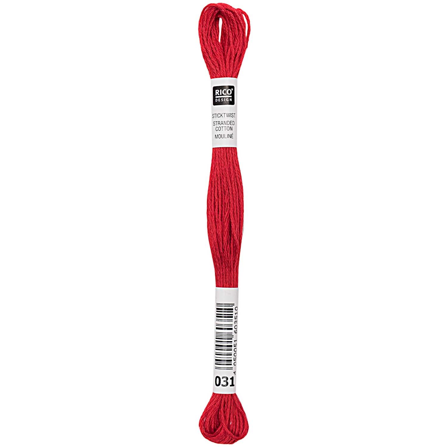 Rico Design Sticktwist 8m 031 Brilliantrot