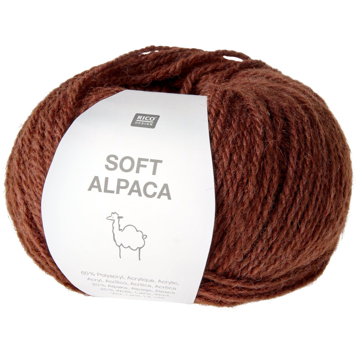 Rico Design Soft Alpaca Weinrot