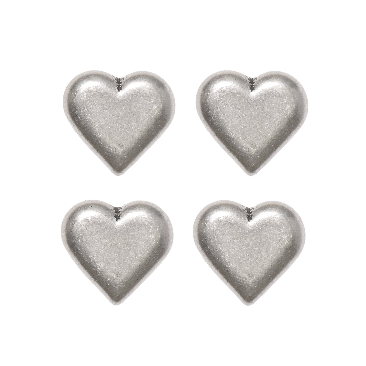 Trachtenknöpfe Herz 14x13mm 4 Stück von Rico Design