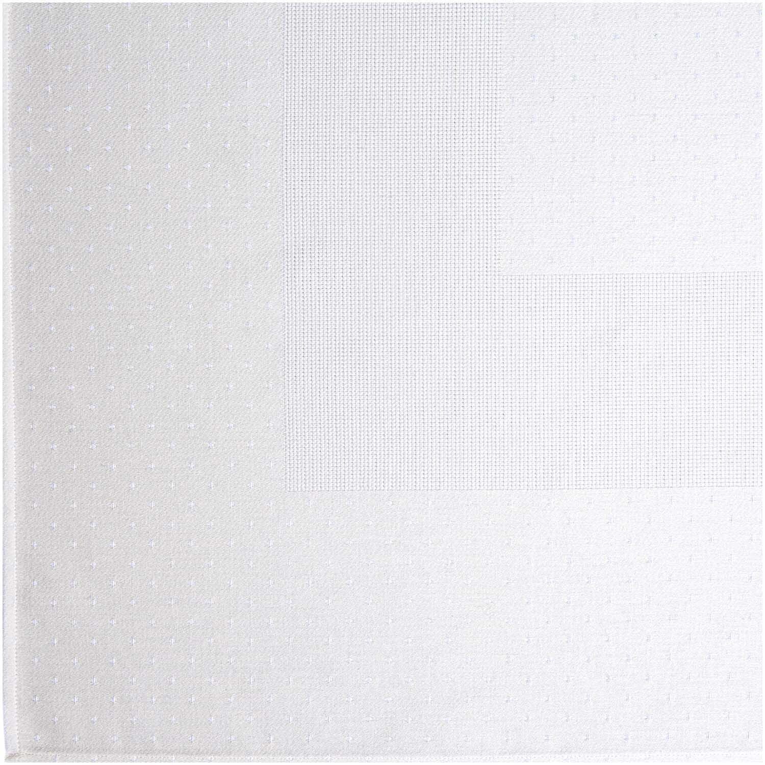Tischdecke weiß mit Tupfen 90x90cm