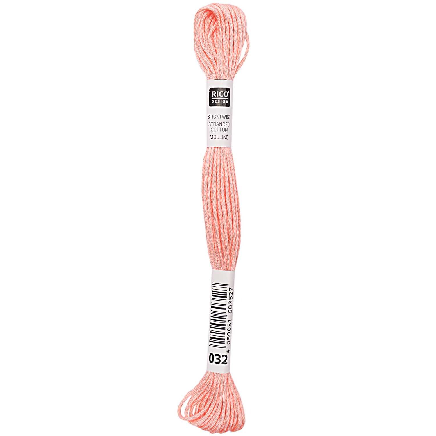 Rico Design Sticktwist 8m 032 Lachsrot