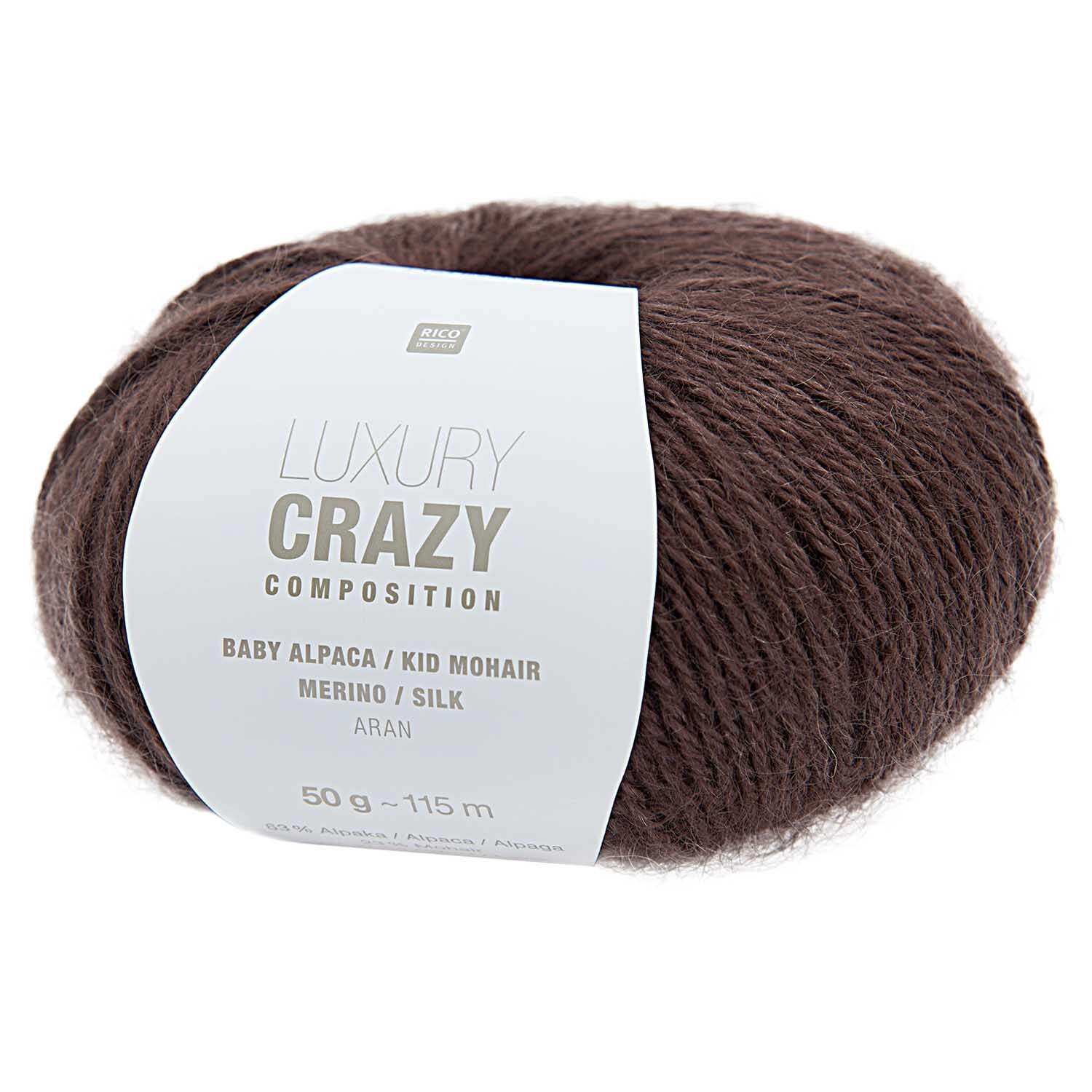 Rico Design Luxury Crazy Composition aran Schokolade