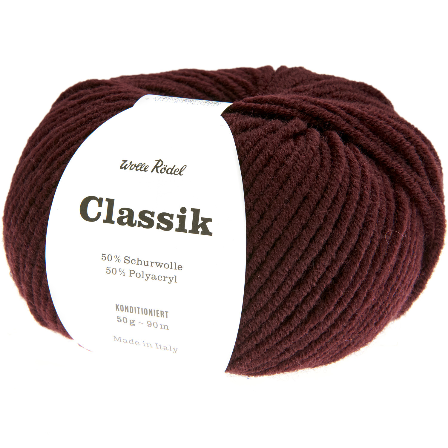 Classik, Wolle Rödel: Weiches Garn in Amethyst, ideal für Strickprojekte. 50g, 90m.