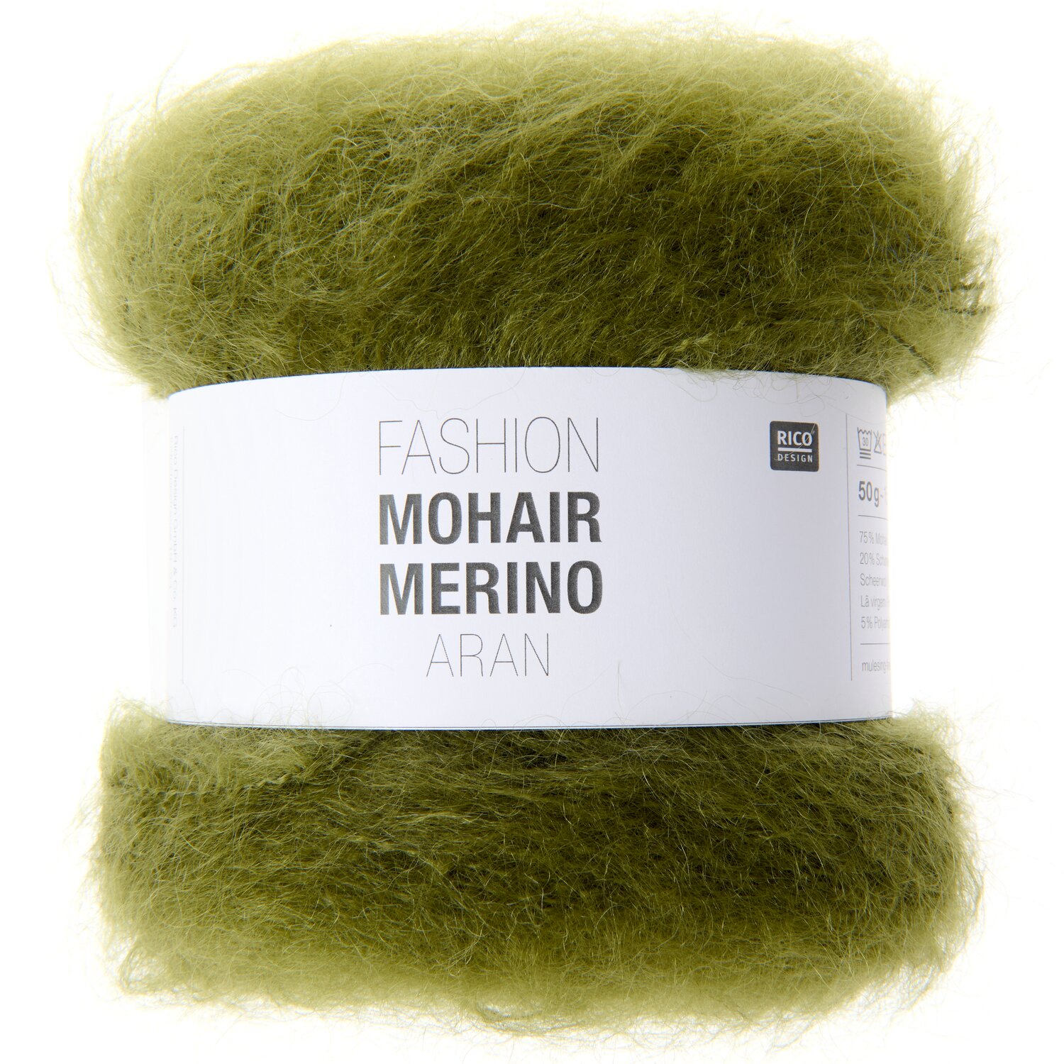 Rico Design Fashion Mohair Merino aran Oliv