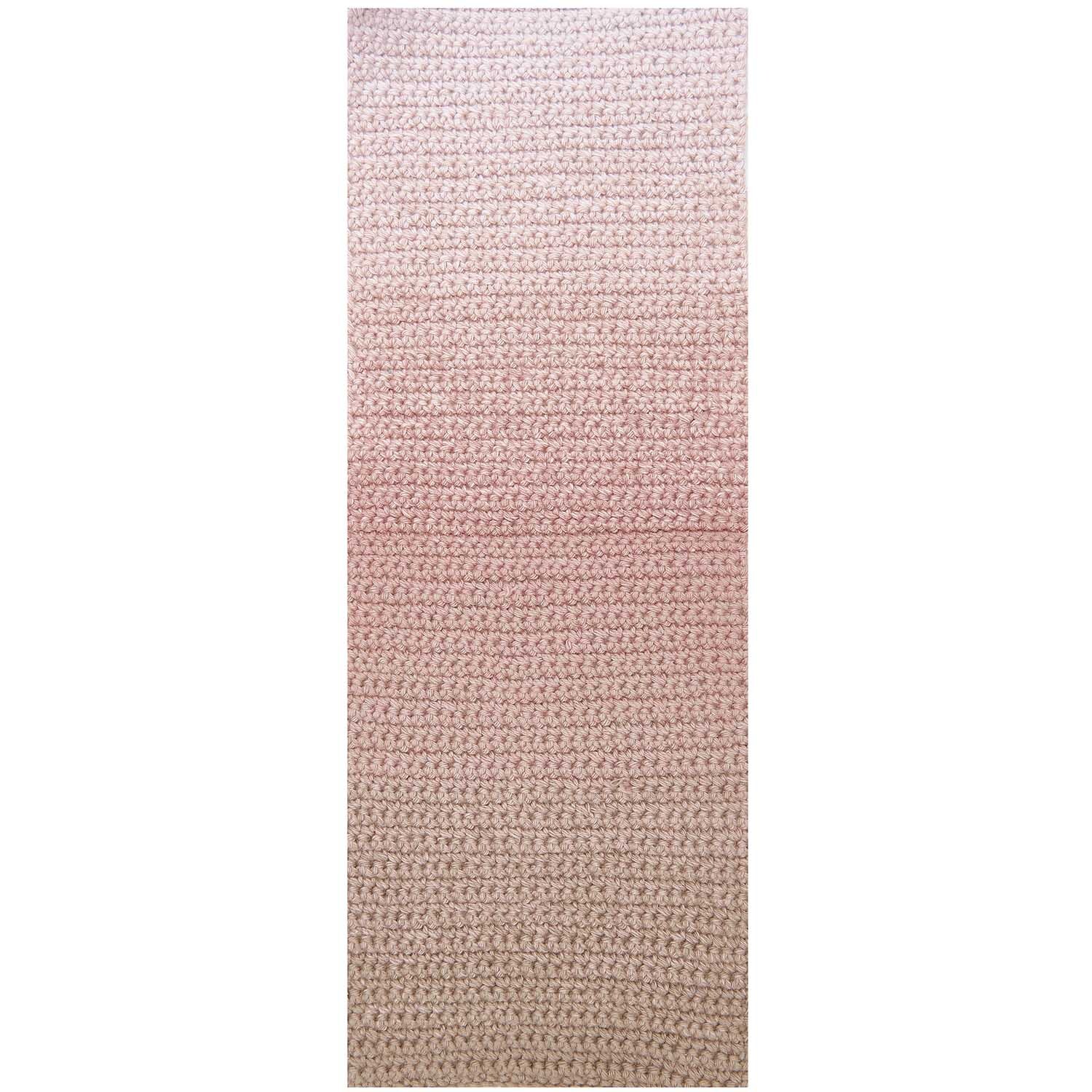 Ricorumi Spin Spin dk: Rechteckiger, gehäkelter Teppich in Mauve von Rico Design, 50g.