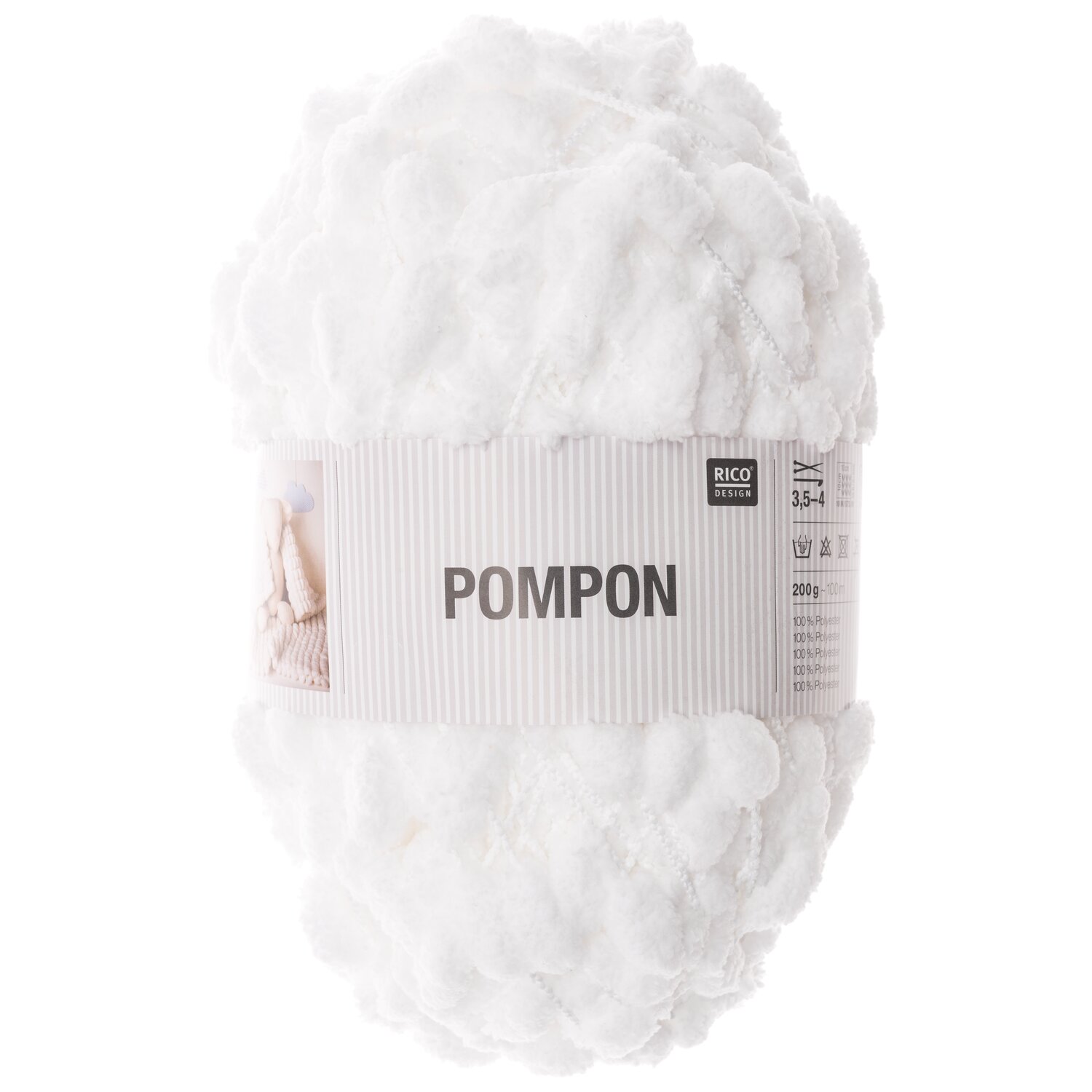 Rico Design Pompon Weiß