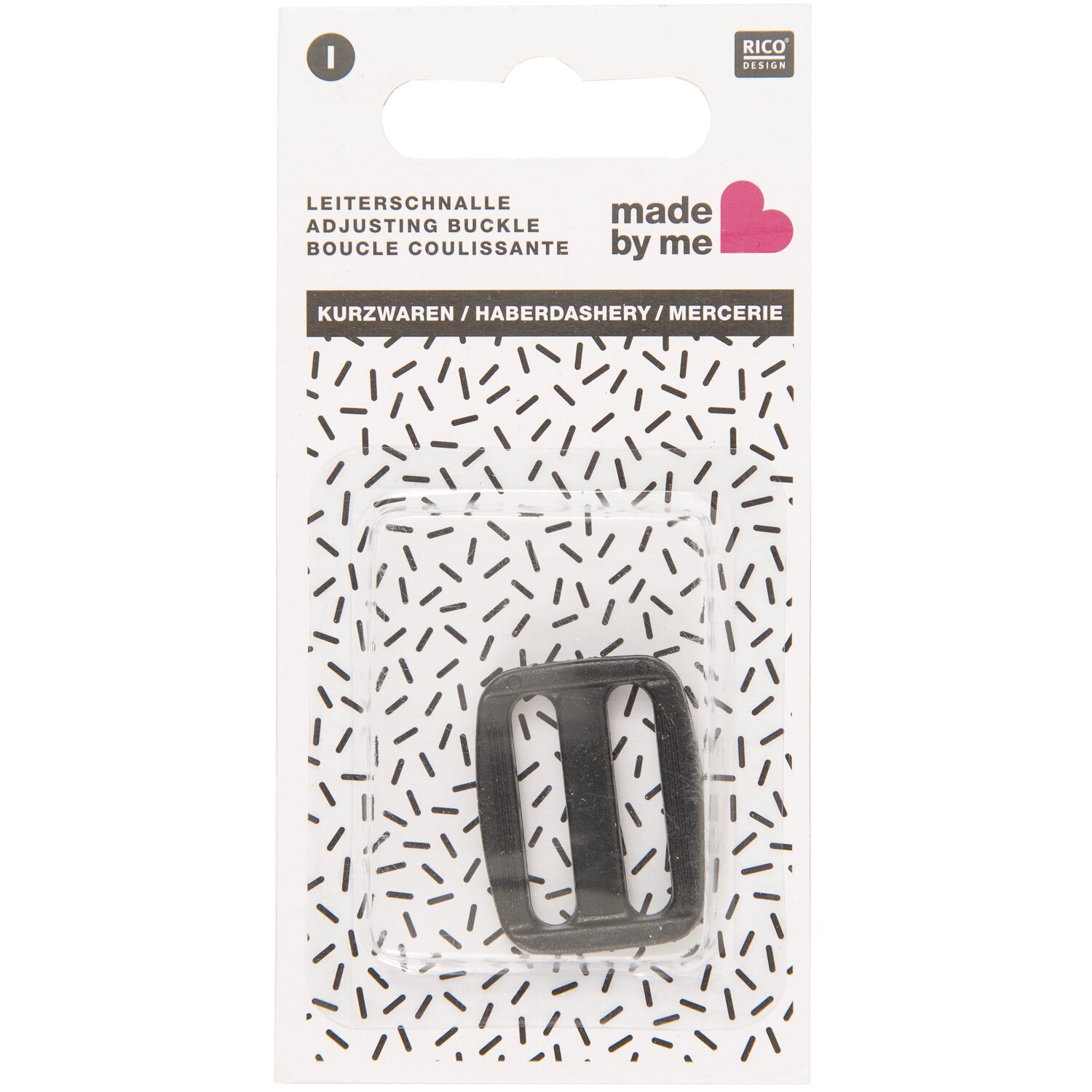 Leiterschnalle schwarz  25mm   von Rico Design