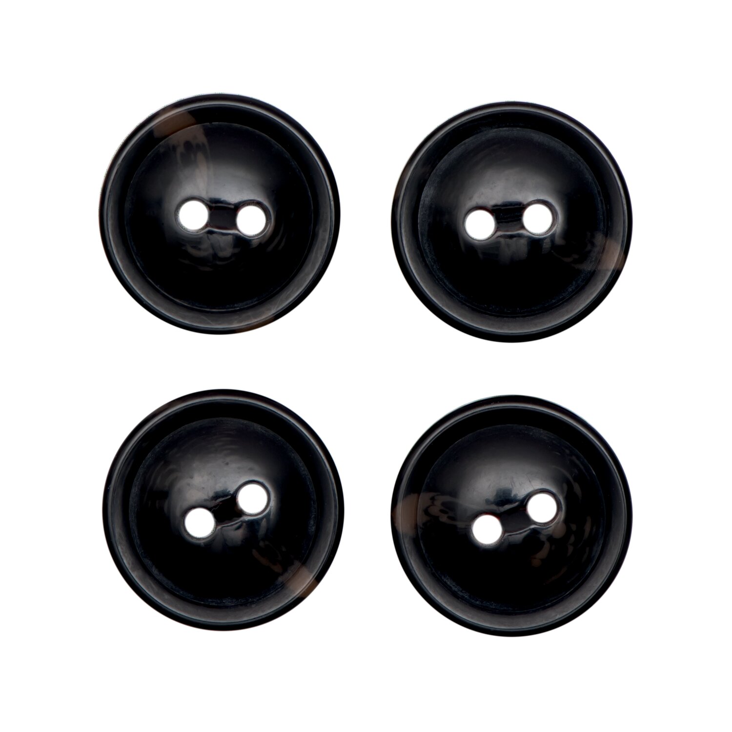 Knöpfe Schwarz 1,7cm 4 Stück von Rico Design