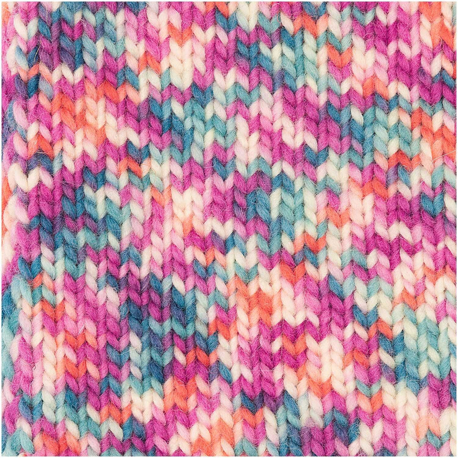 Creative Filz Print 50g 50m Farbe Blau Color von Rico Design Creative Filz Print: Buntes Strickmuster aus weicher Wolle, ideal für kreative Projekte.