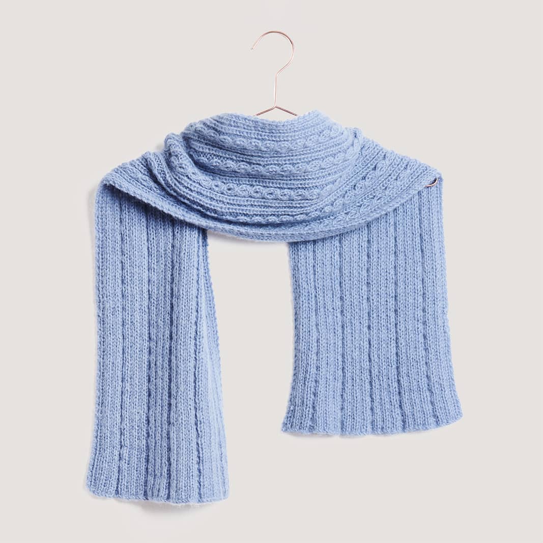 Gestrickter Schal: Modell 29 aus dem Heft Lovewool No. 21