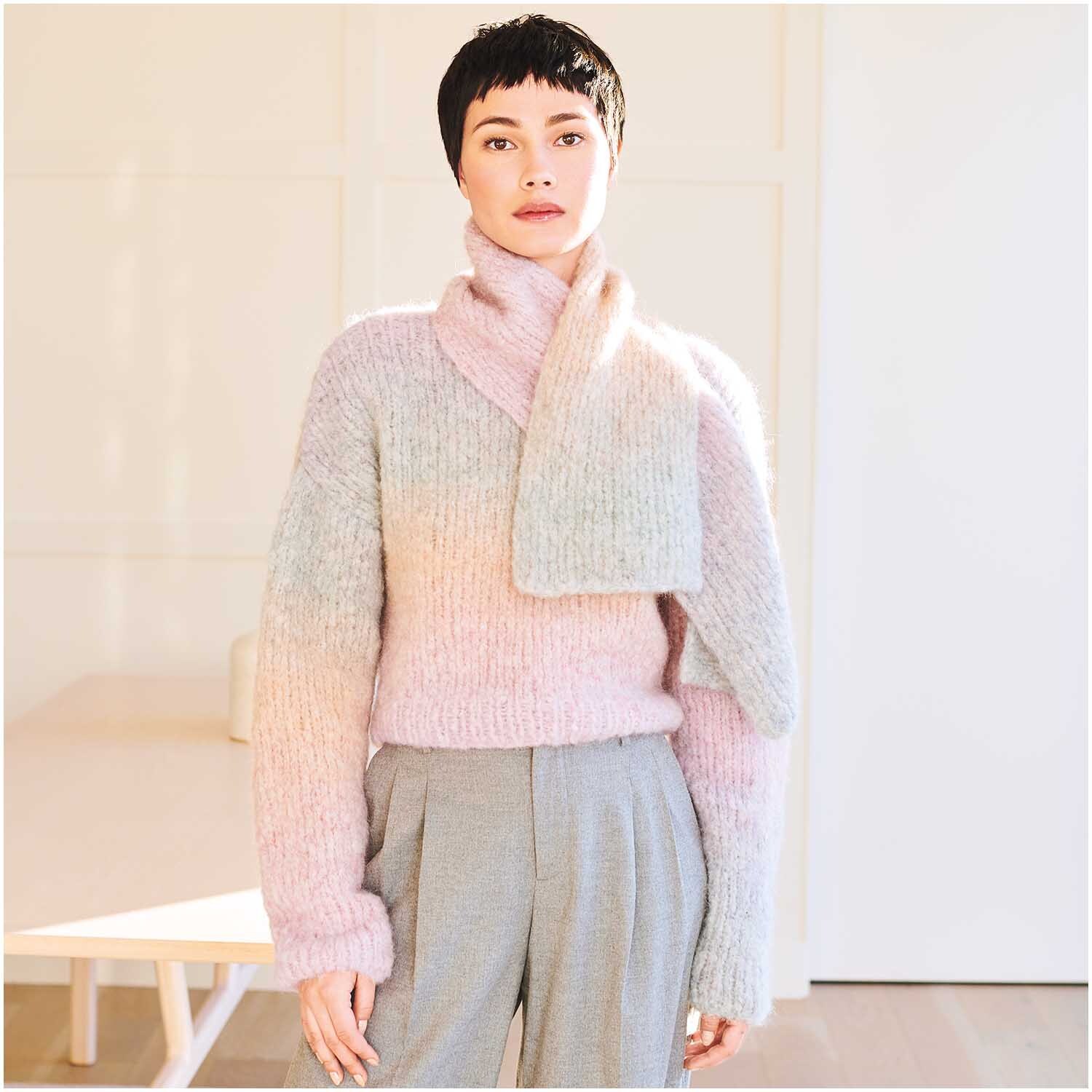 Strickset Schal Modell 08 aus Lovewool Nr. 17