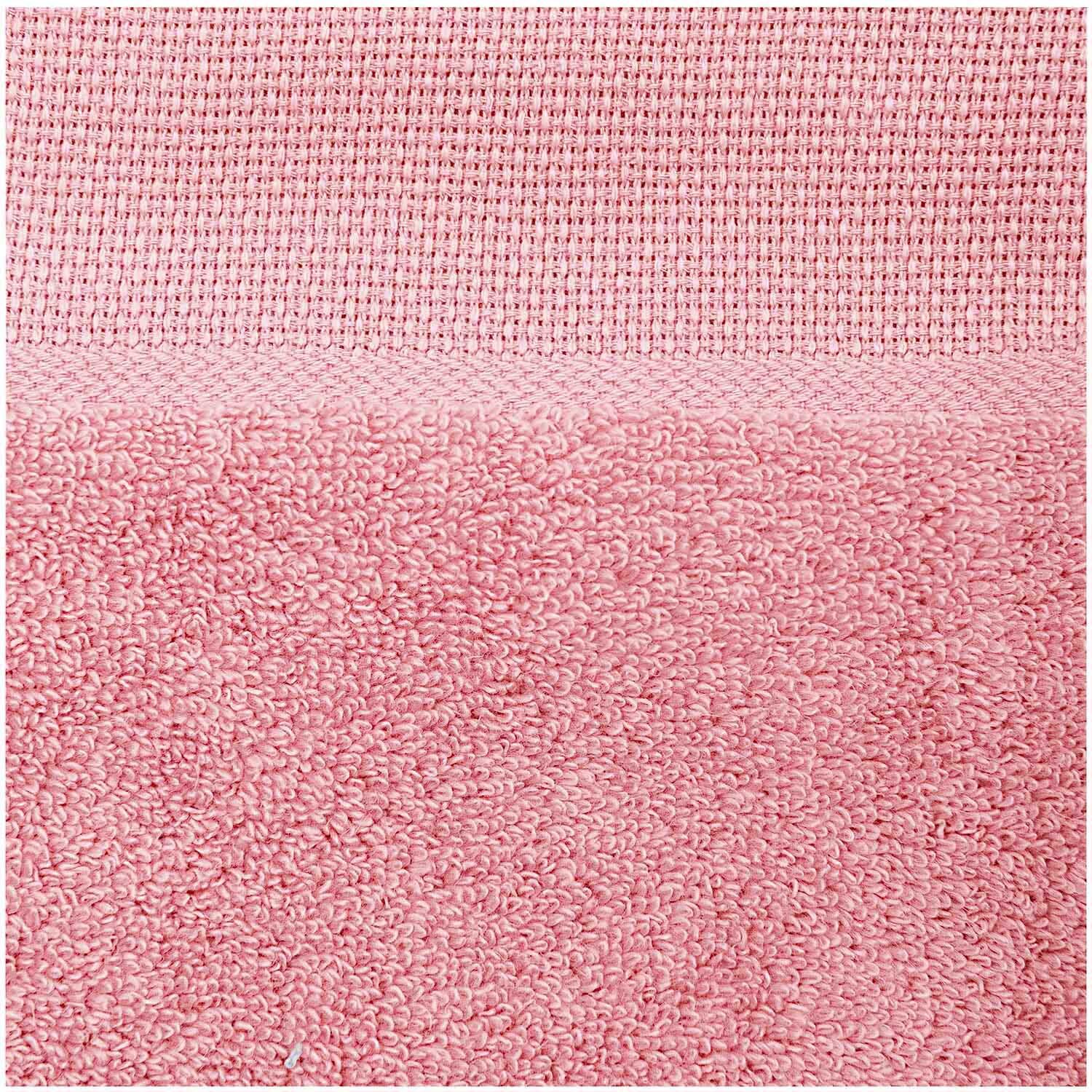 Badetuch mit Kapuze 80x70cm in hellpink von Rico Design. Weiches Material, ideal für Babys.