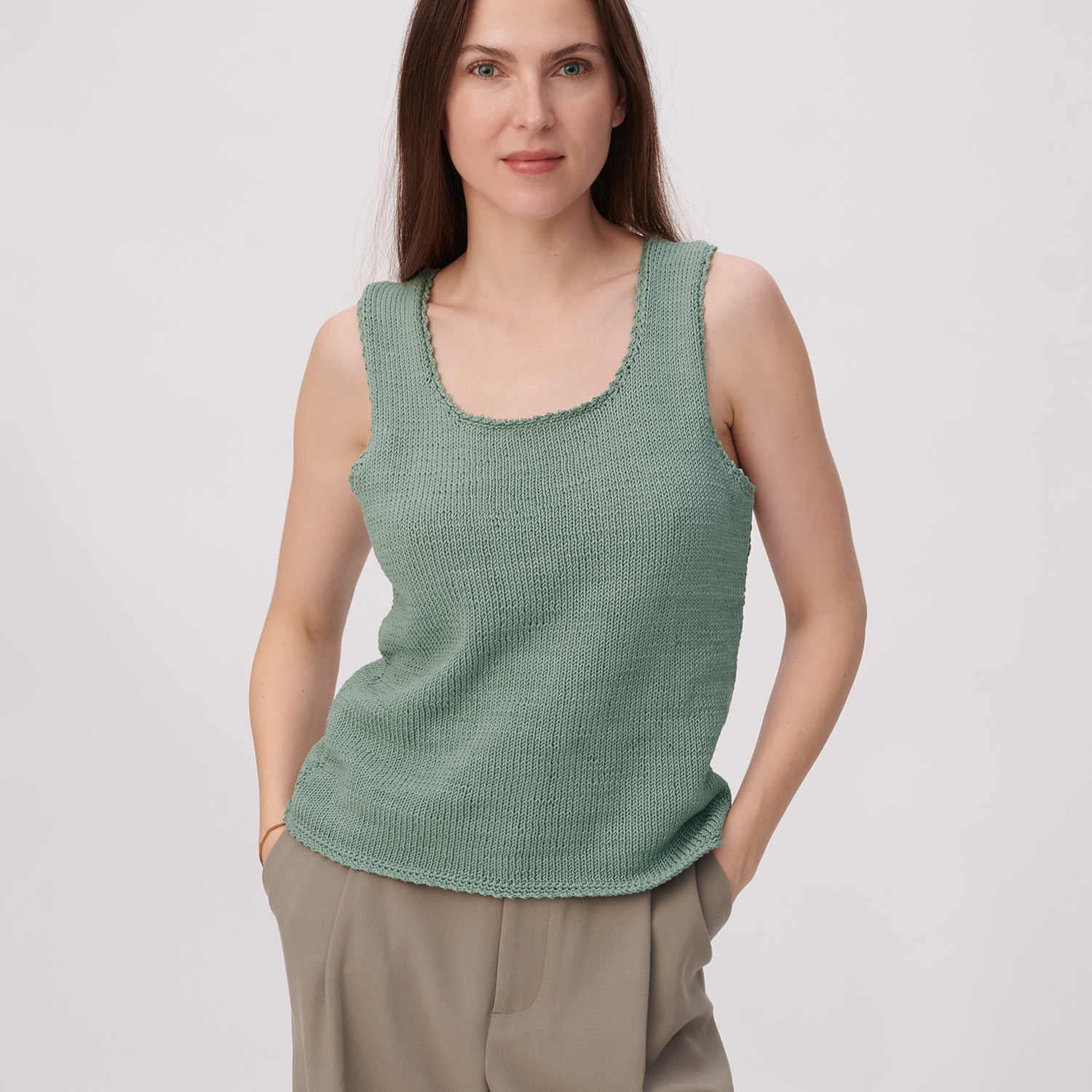 Strickanleitung Top mit Racerback aus Mille Fili Strickanleitung Top mit Racerback aus Mille Fili