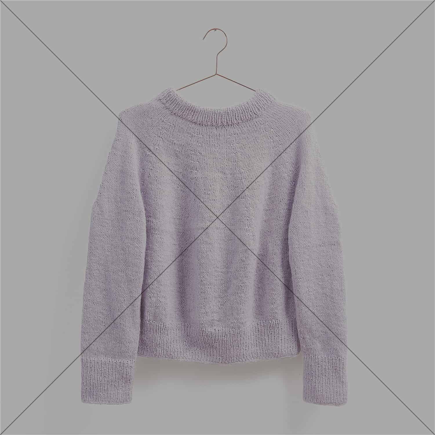 Gestrickter Pullover: Modell 09 aus dem Heft Top Down Knitting Special 2 - ausverkauft