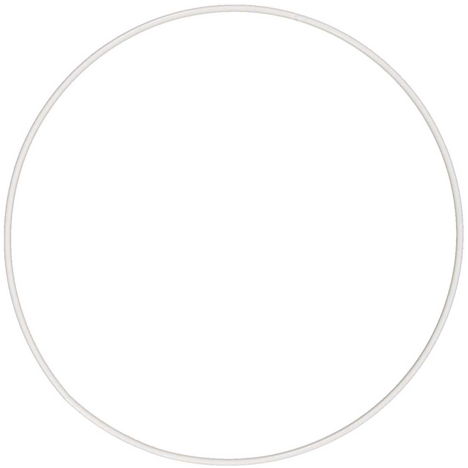 Metallring weiß glänzend von Rico Design, ideal für kreative Bastelprojekte und Dekorationen.