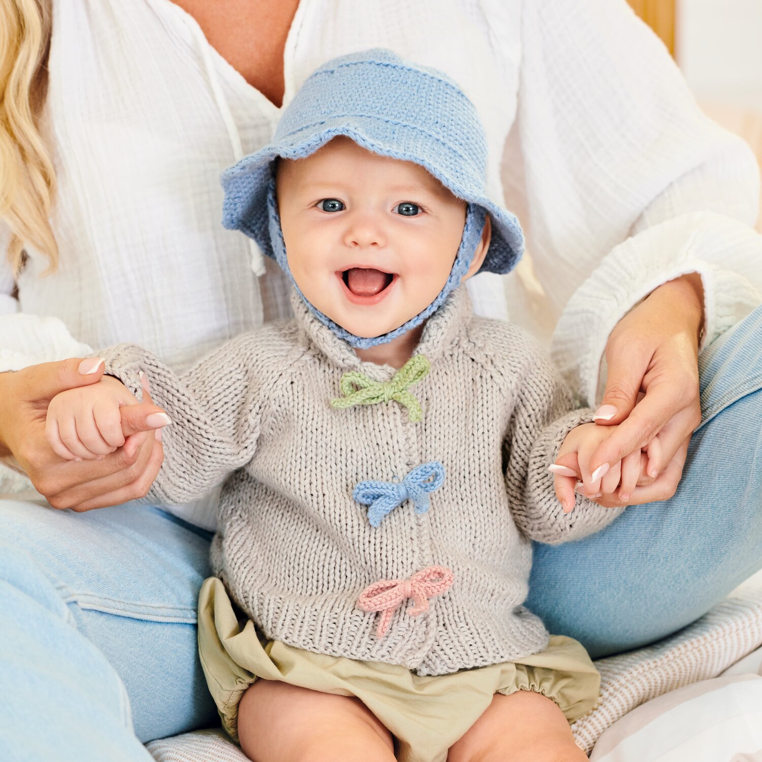 Häkelset Mütze Modell 12a aus Baby 043 von Rico Design