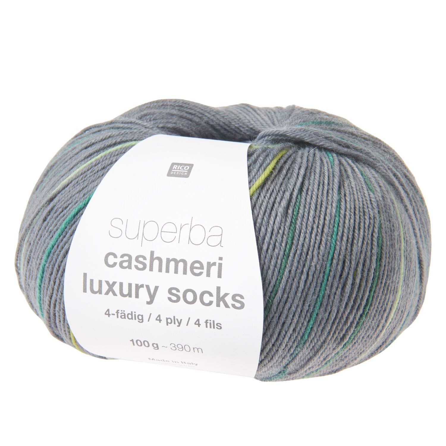 Rico Design Superba Cashmeri Luxury Socks 4fädig Hunter Greens